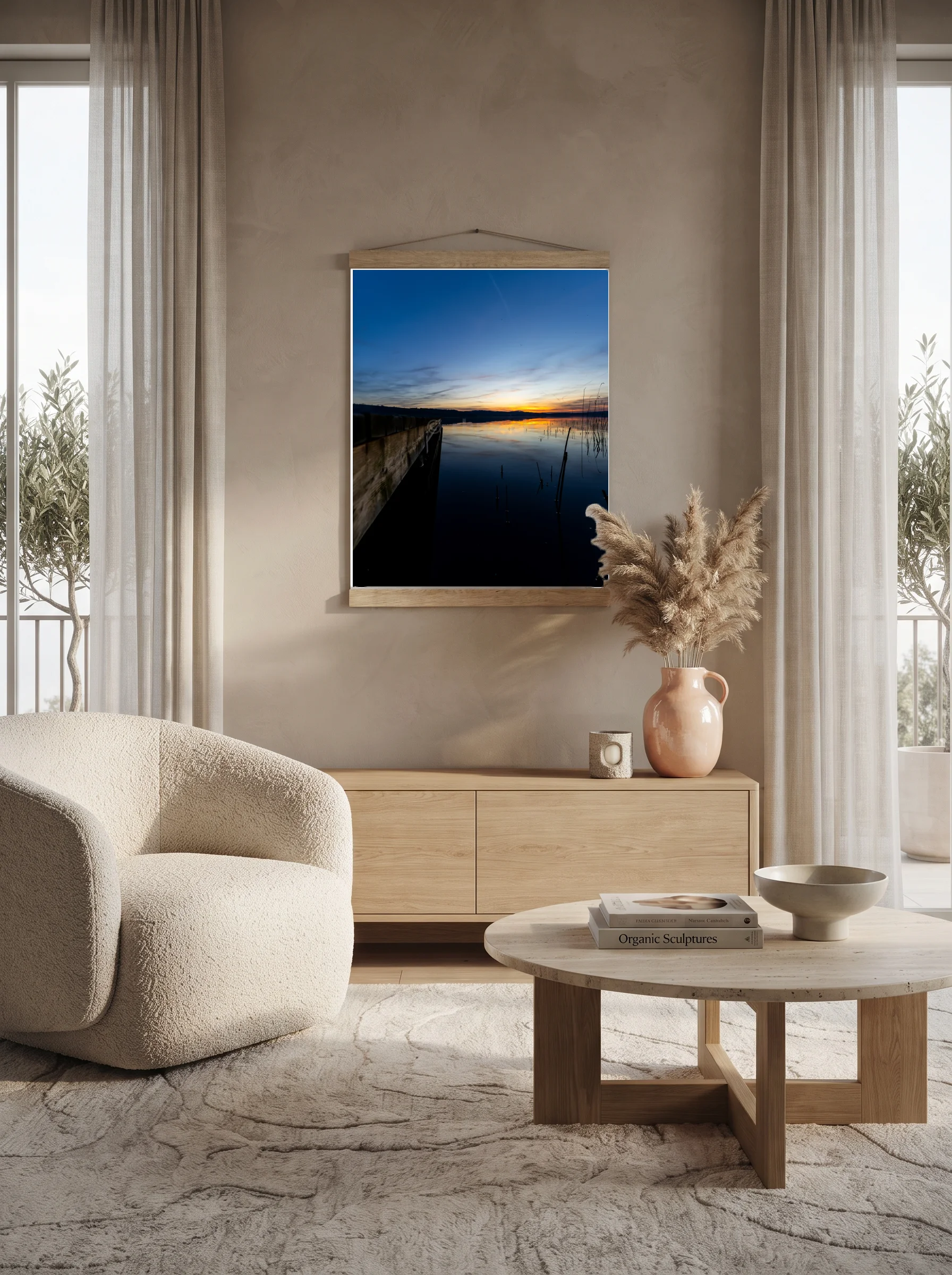 Premium-Poster mit Leisten Vertikal
