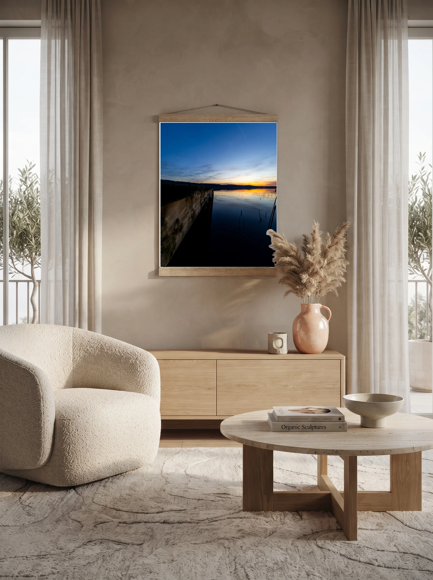 Premium-Poster mit Leisten Vertikal