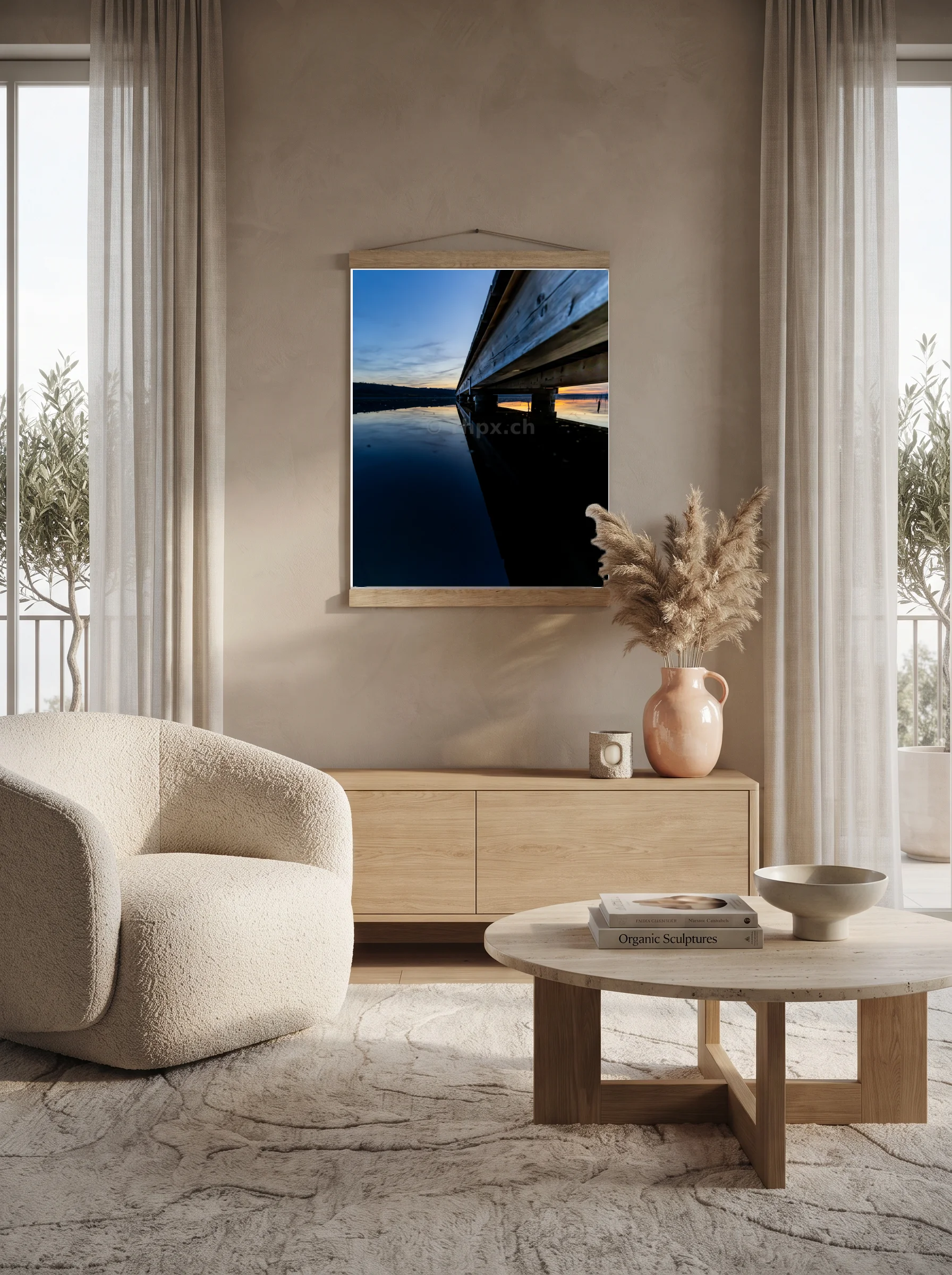 Premium-Poster mit Leisten Vertikal