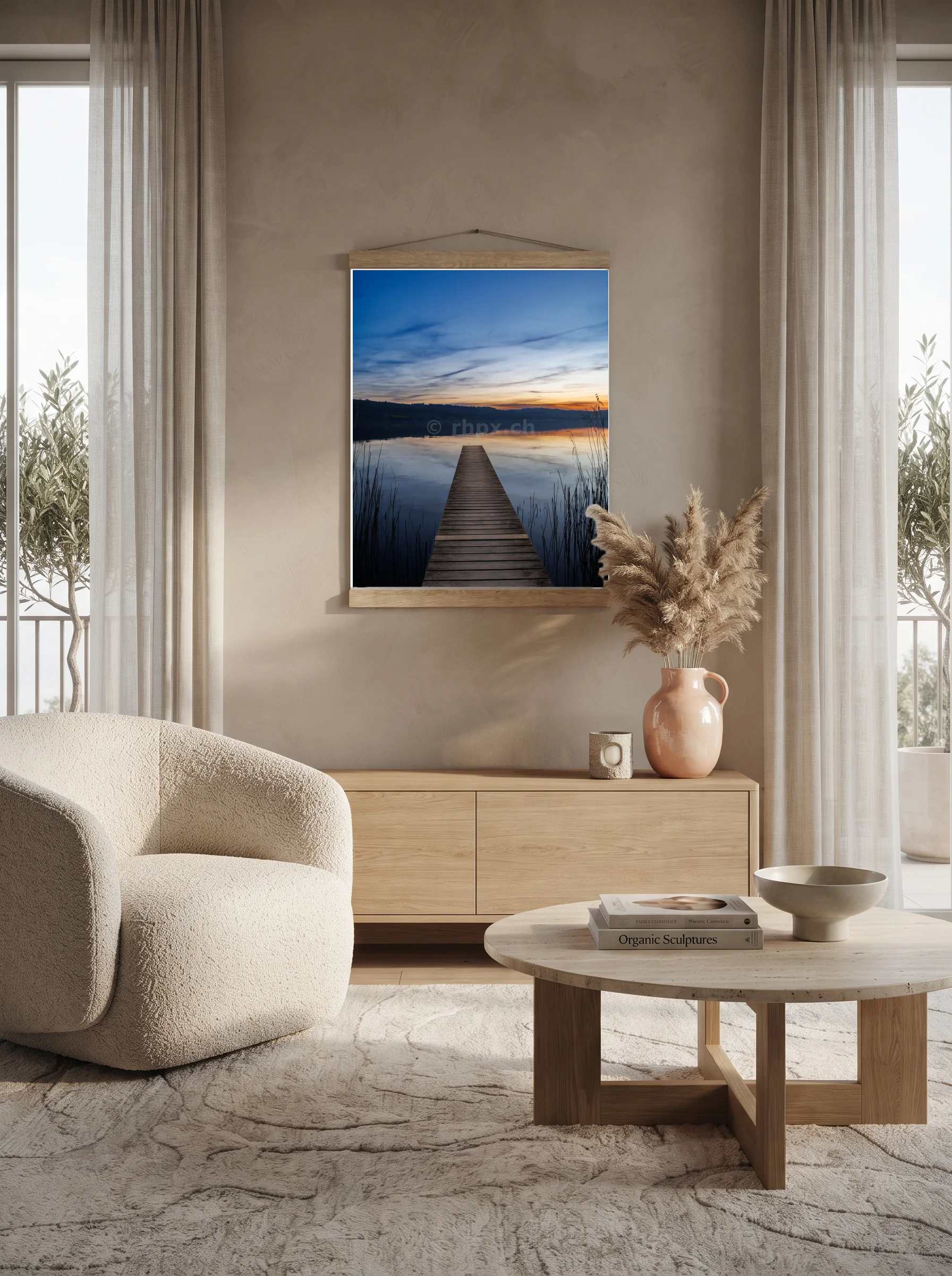 Premium-Poster mit Leisten Vertikal