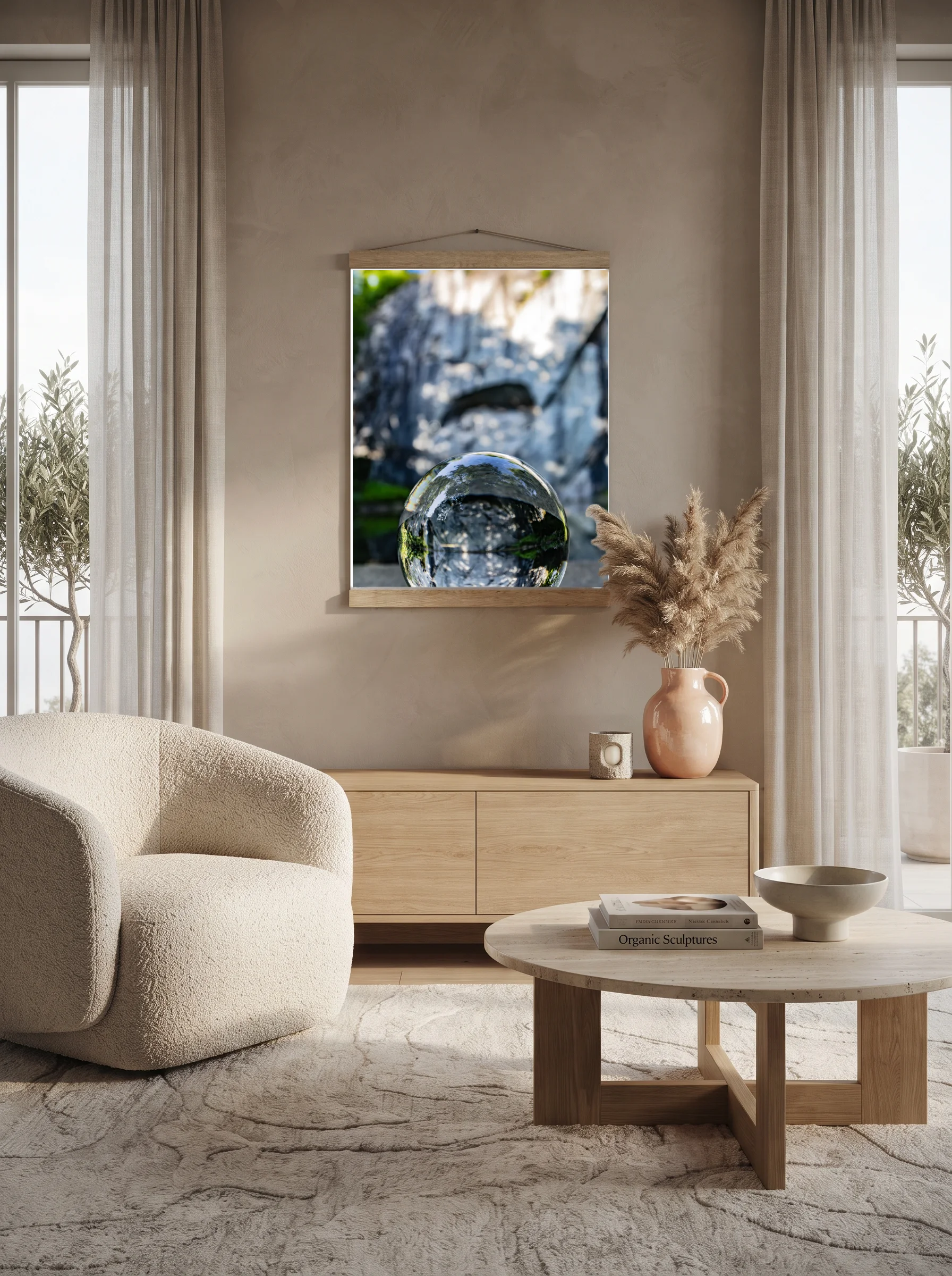 Premium-Poster mit Leisten Vertikal 60x90 cm