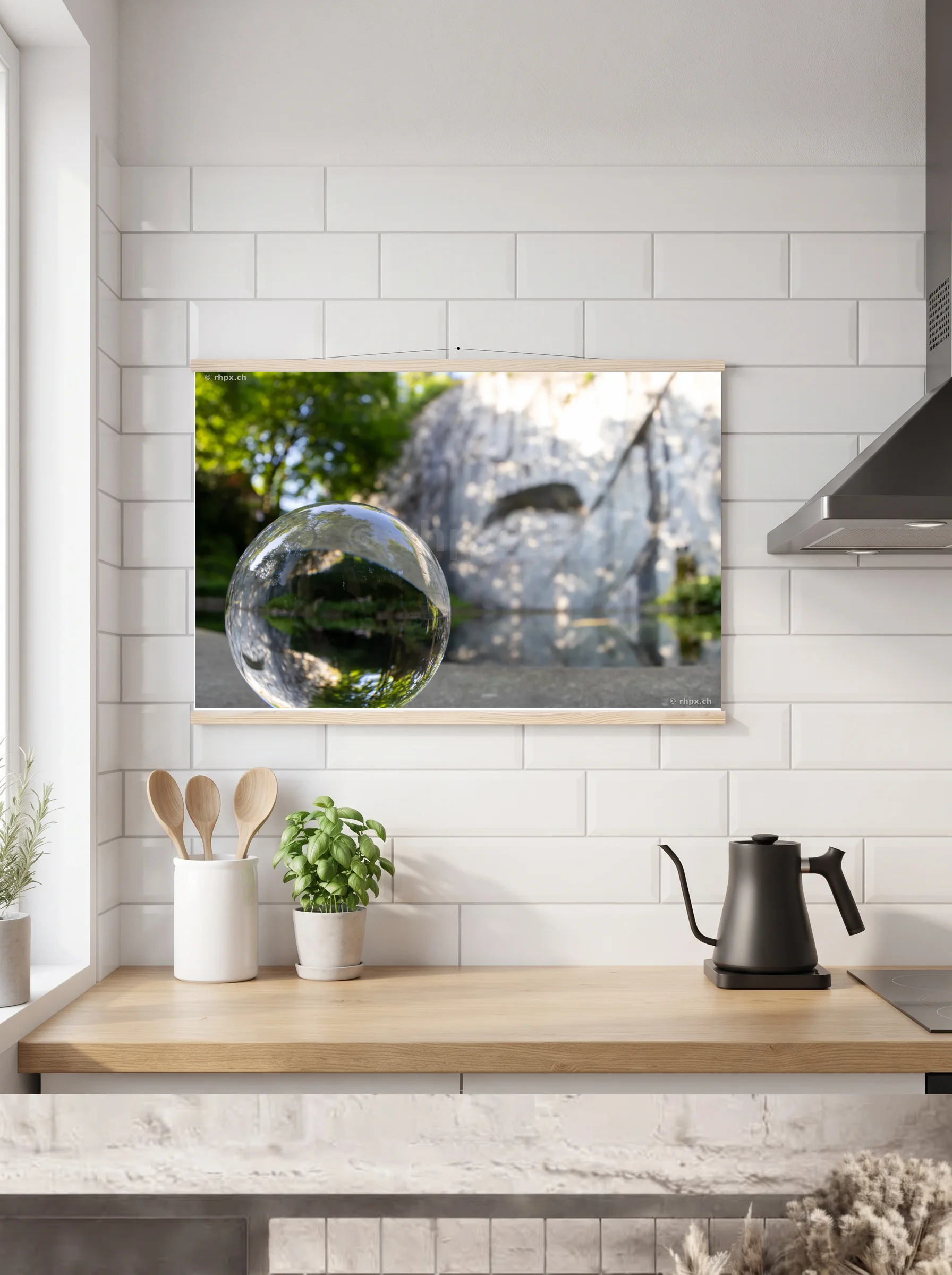 Premium-Poster mit Leisten horizontal A2 (42 x 59.4 cm)
