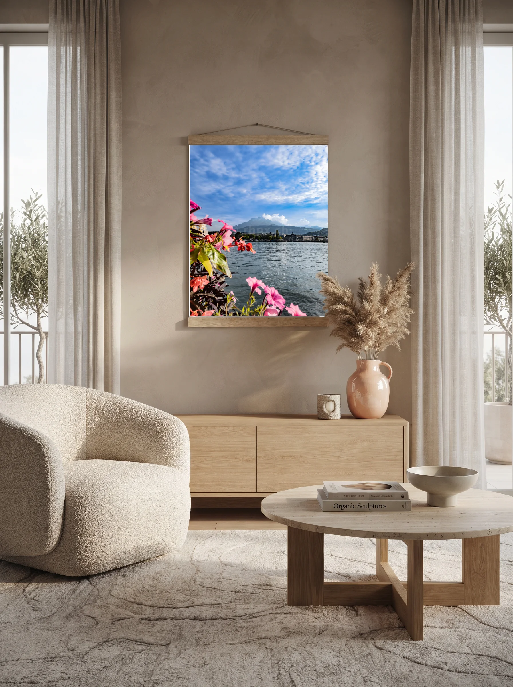 Premium-Poster mit Leisten Vertikal A2 (42 x 59.4 cm)