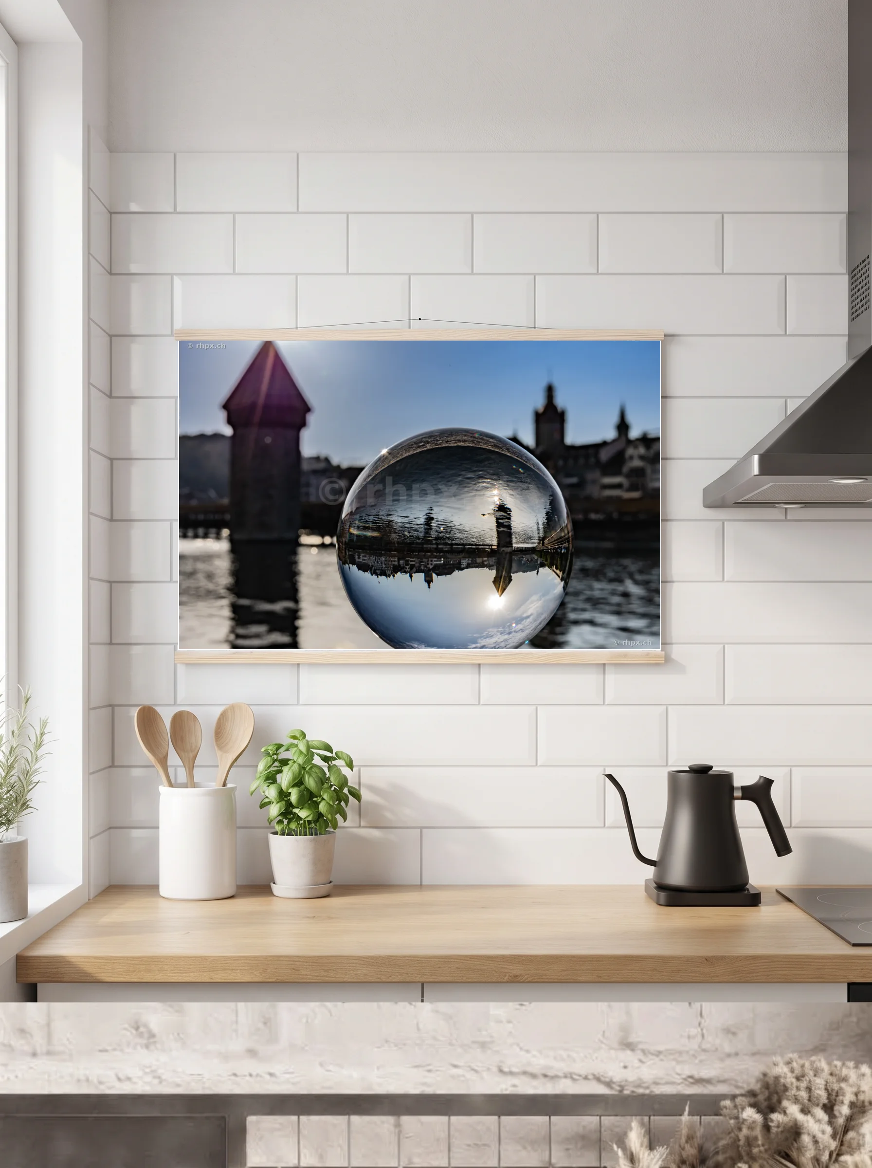 Premium-Poster mit Leisten horizontal 60x90 cm