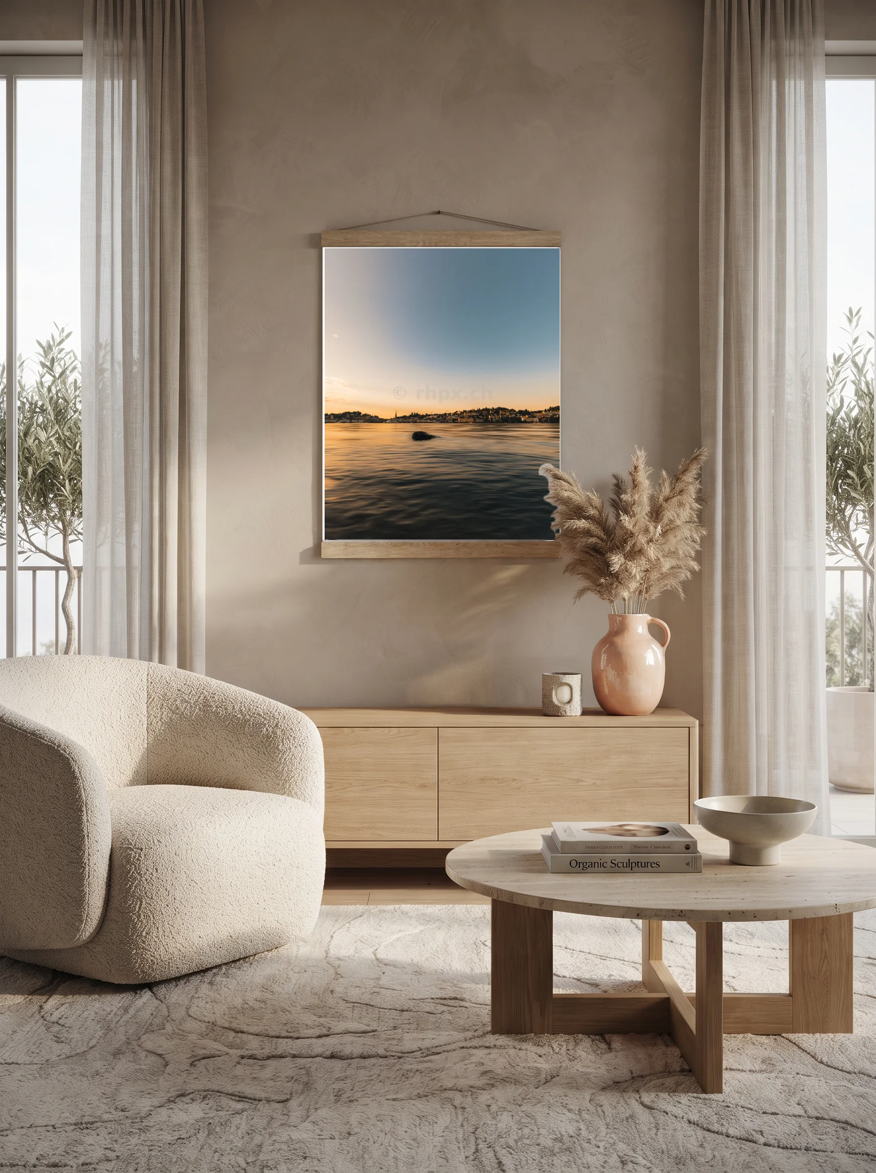 Premium-Poster mit Leisten Vertikal 60x90 cm