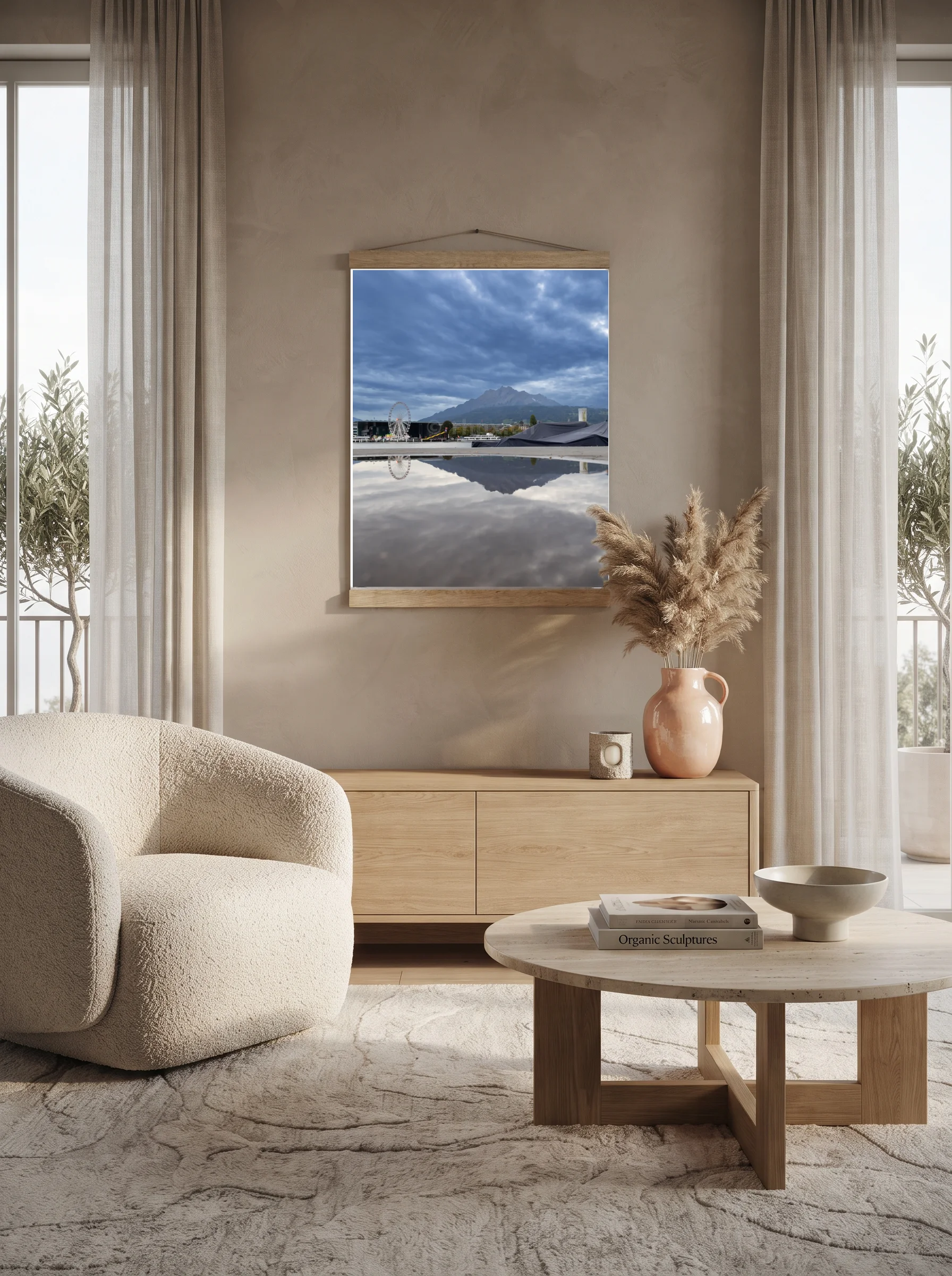 Premium-Poster mit Leisten Vertikal A1 (59.4 x 84.1 cm)