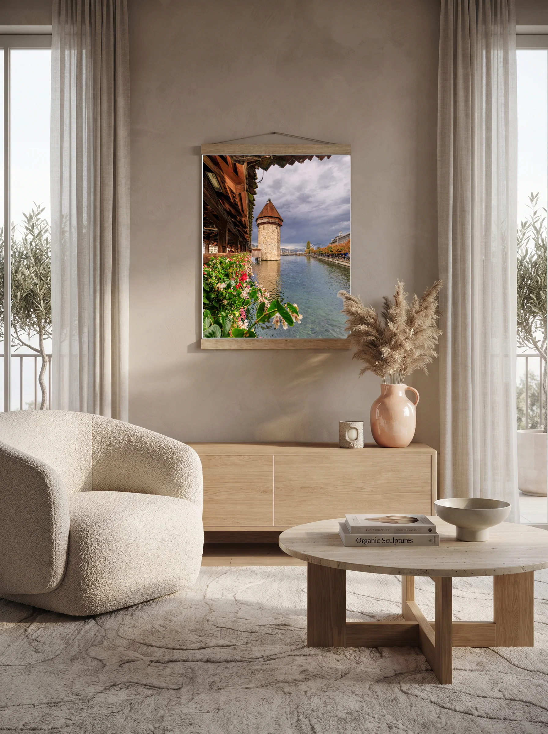 Premium-Poster mit Leisten Vertikal 70 x 100 cm