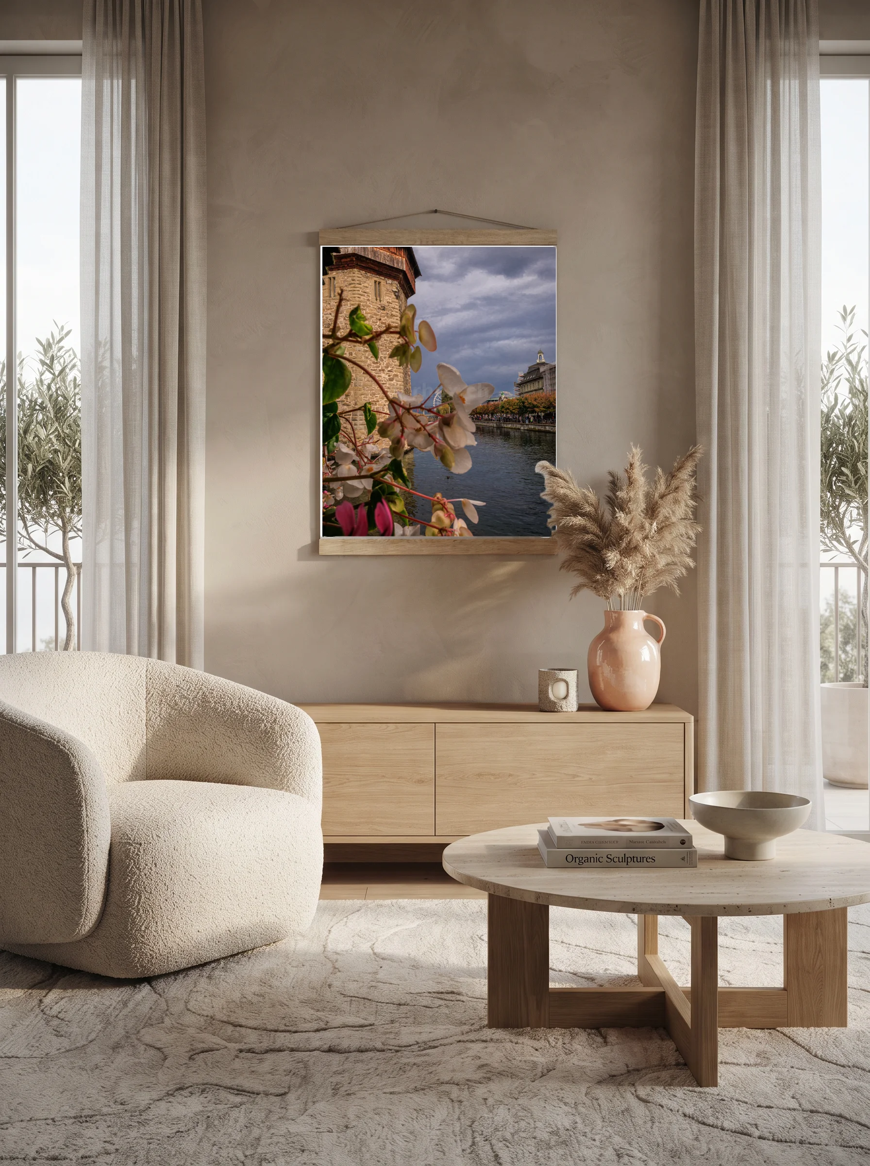 Premium-Poster mit Leisten Vertikal 70 x 100 cm