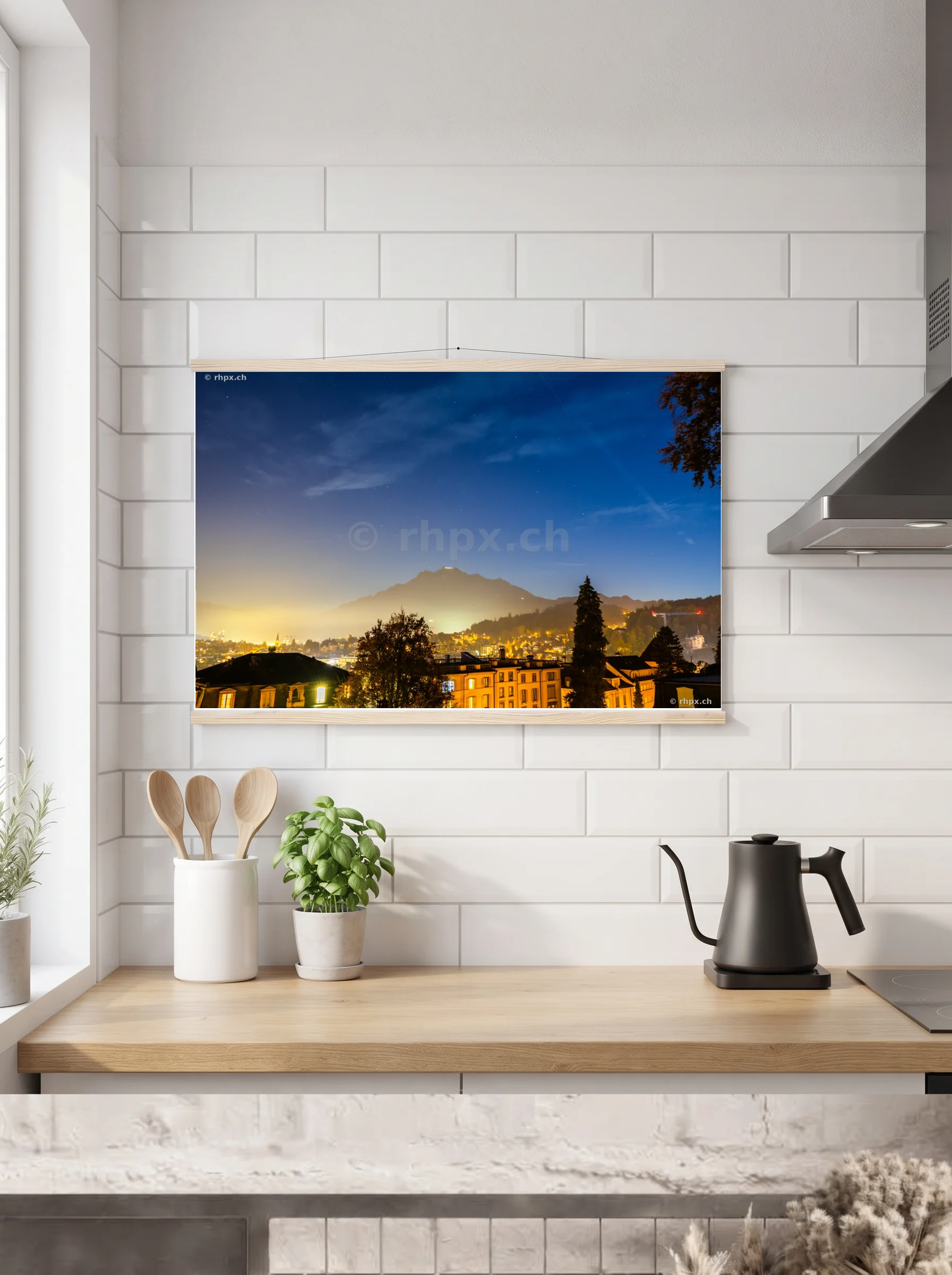 Premium-Poster mit Leisten horizontal 60x90 cm