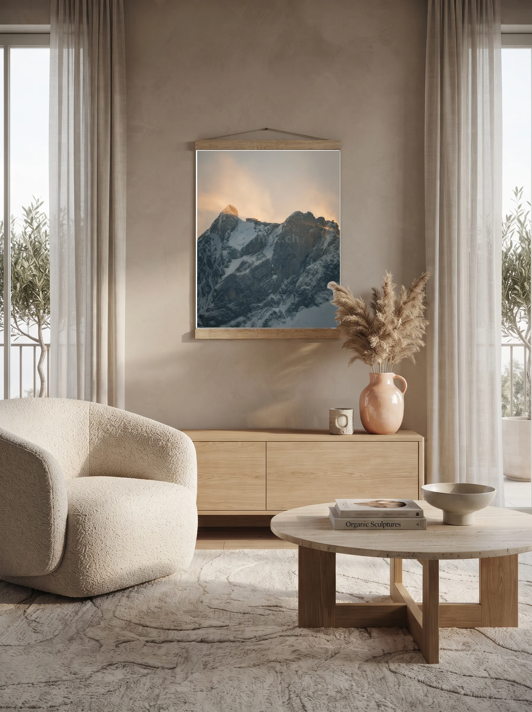 Premium-Poster mit Leisten Vertikal