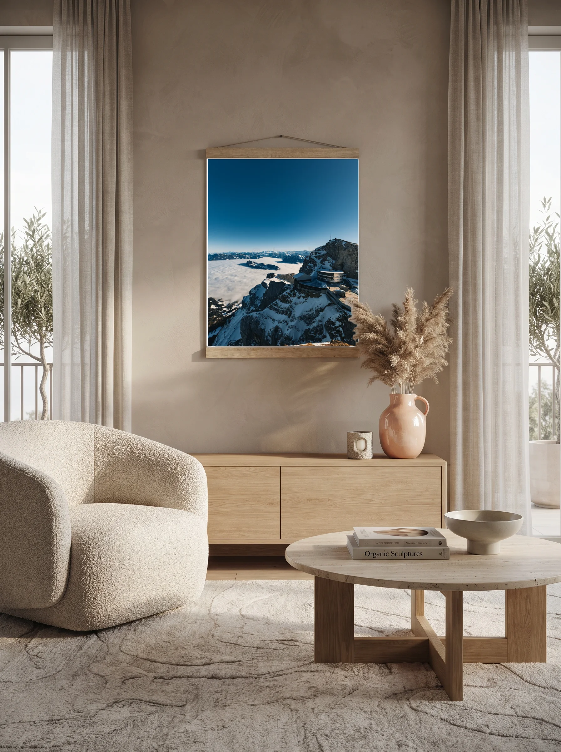 Premium-Poster mit Leisten Vertikal
