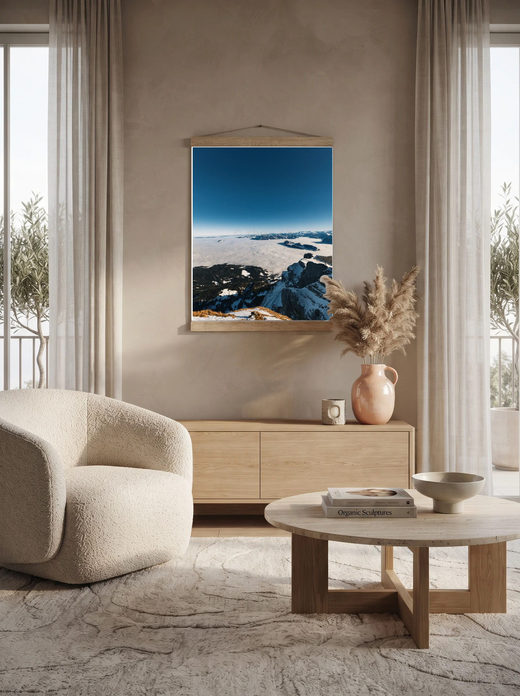 Premium-Poster mit Leisten Vertikal A3 (29.7 x 42 cm)