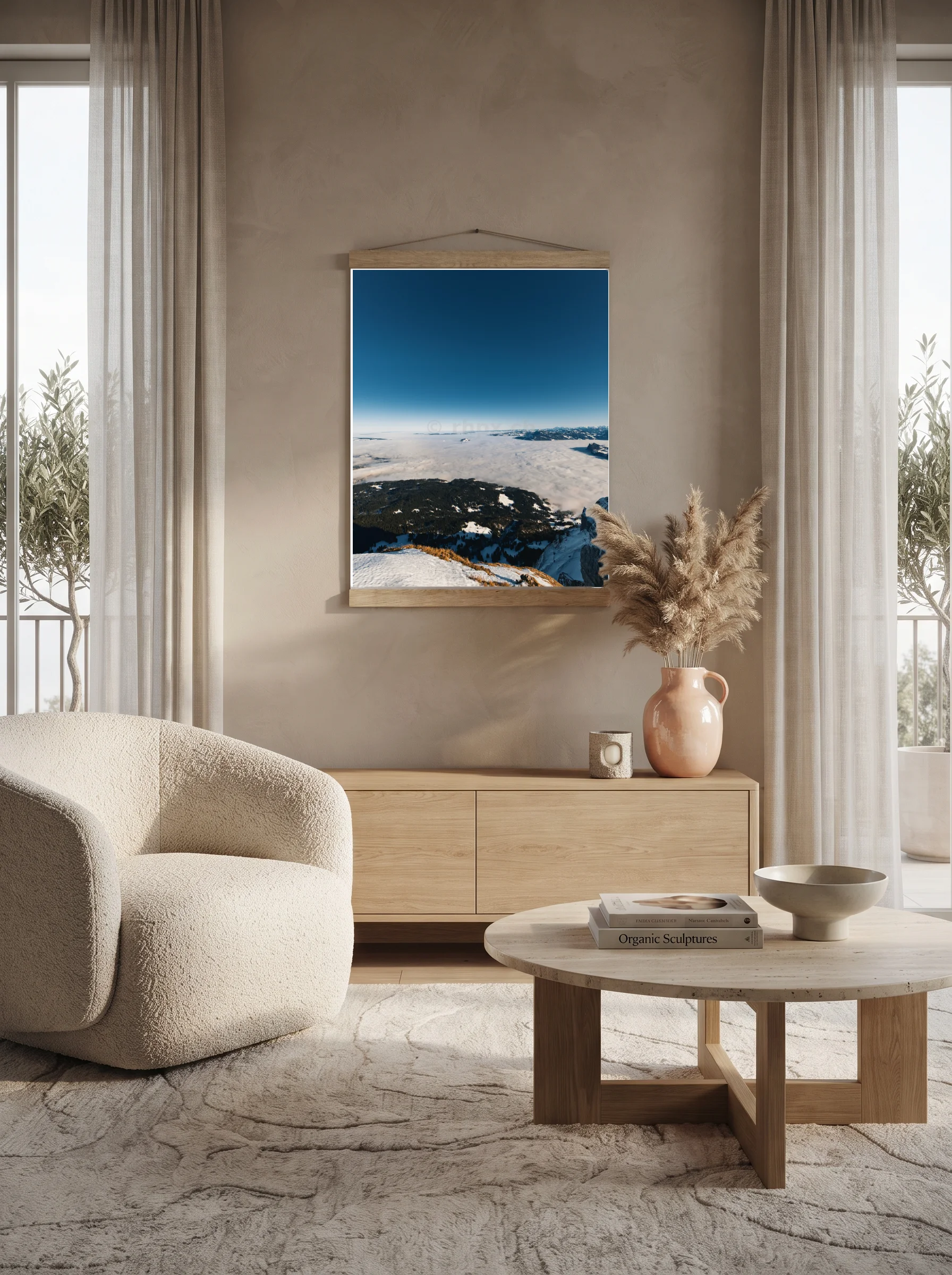 Premium-Poster mit Leisten Vertikal