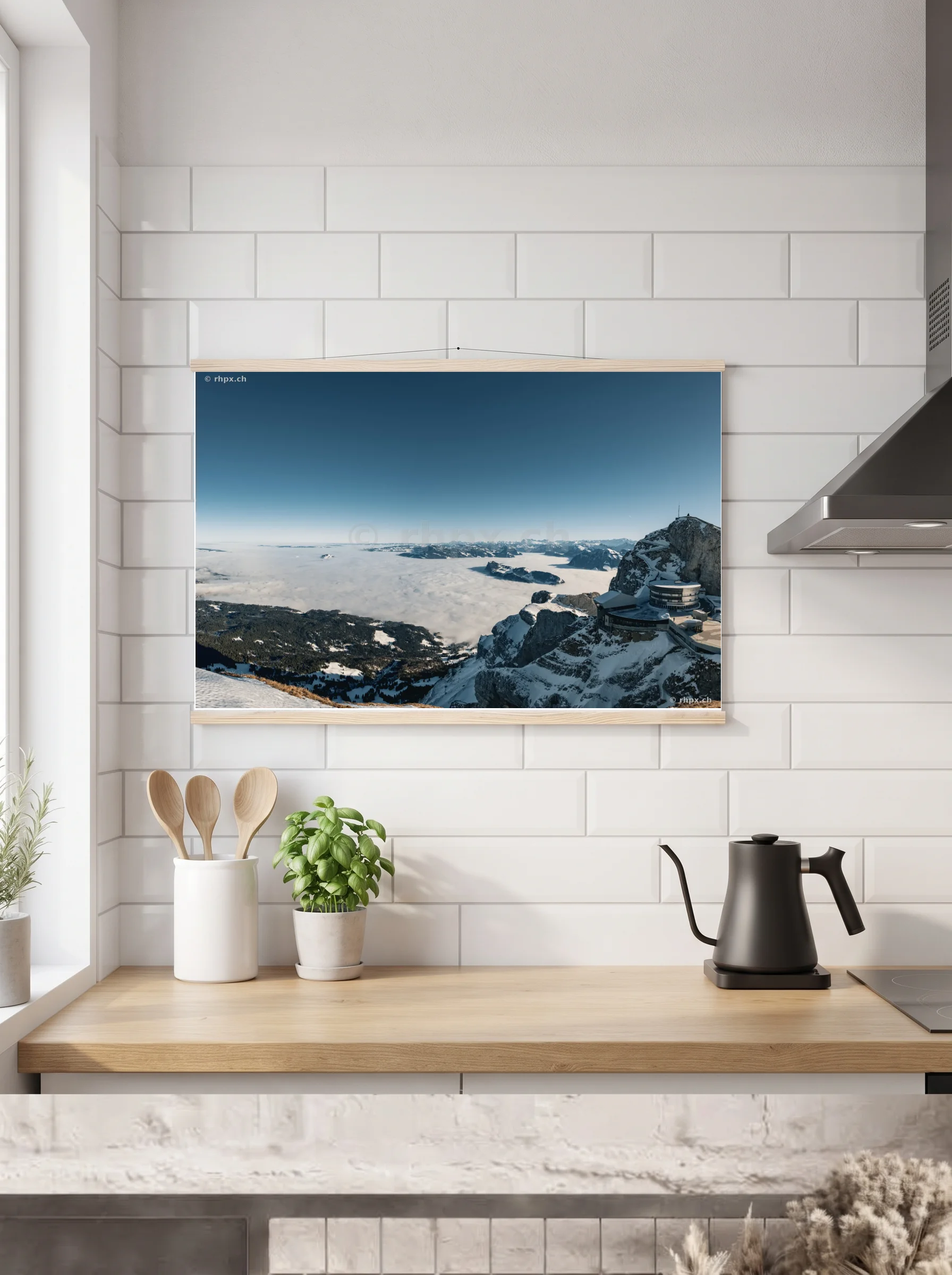 Premium-Poster mit Leisten horizontal A3 (29.7 x 42 cm)