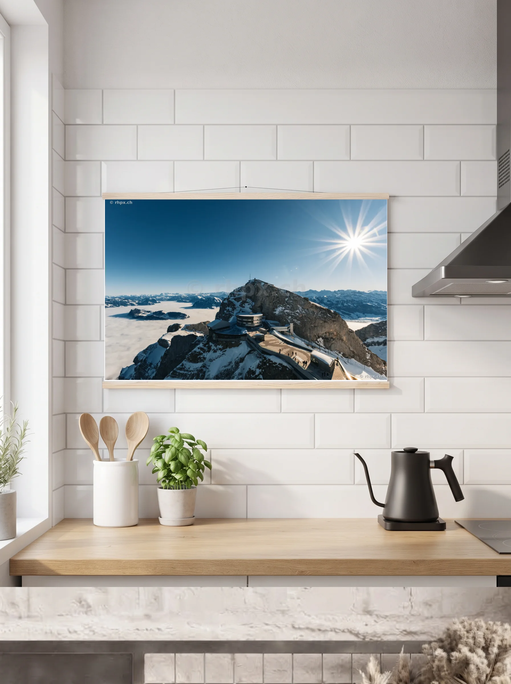 Premium-Poster mit Leisten horizontal A2 (42 x 59.4 cm)
