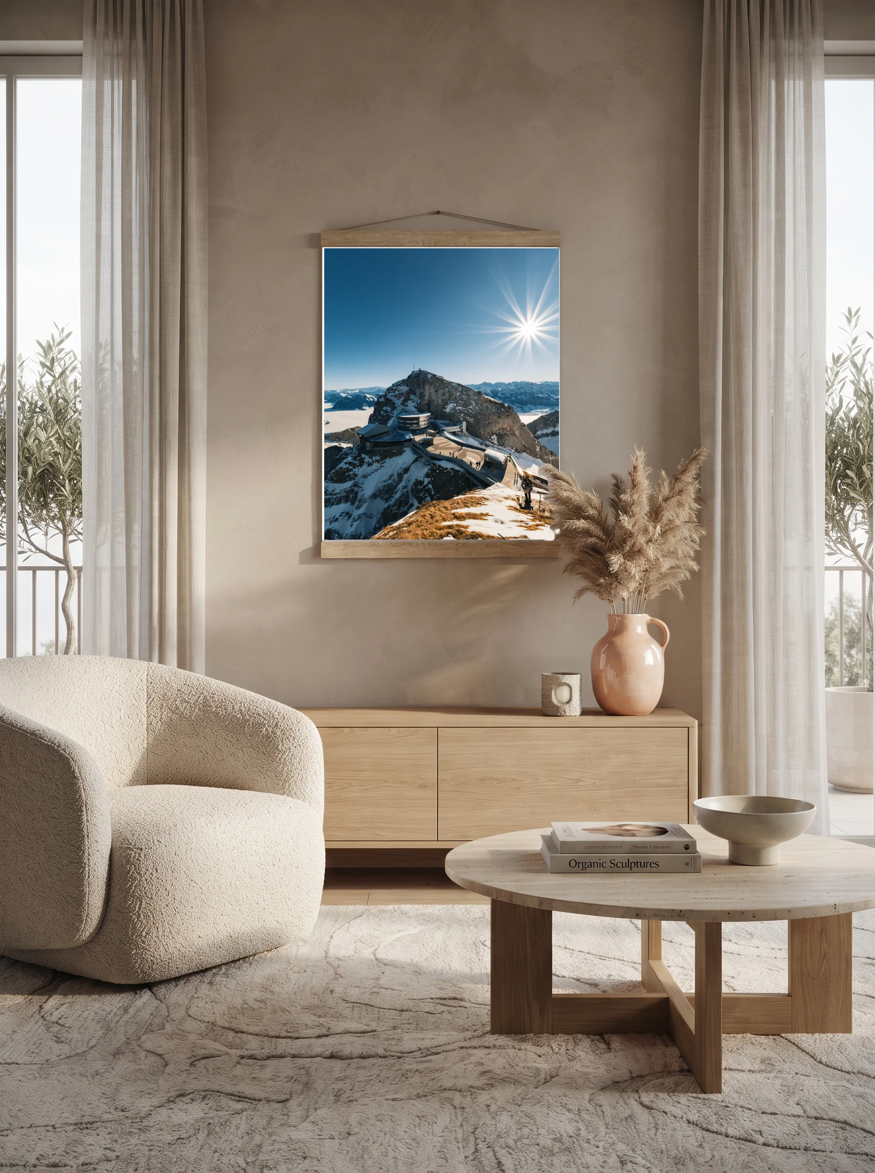 Premium-Poster mit Leisten Vertikal