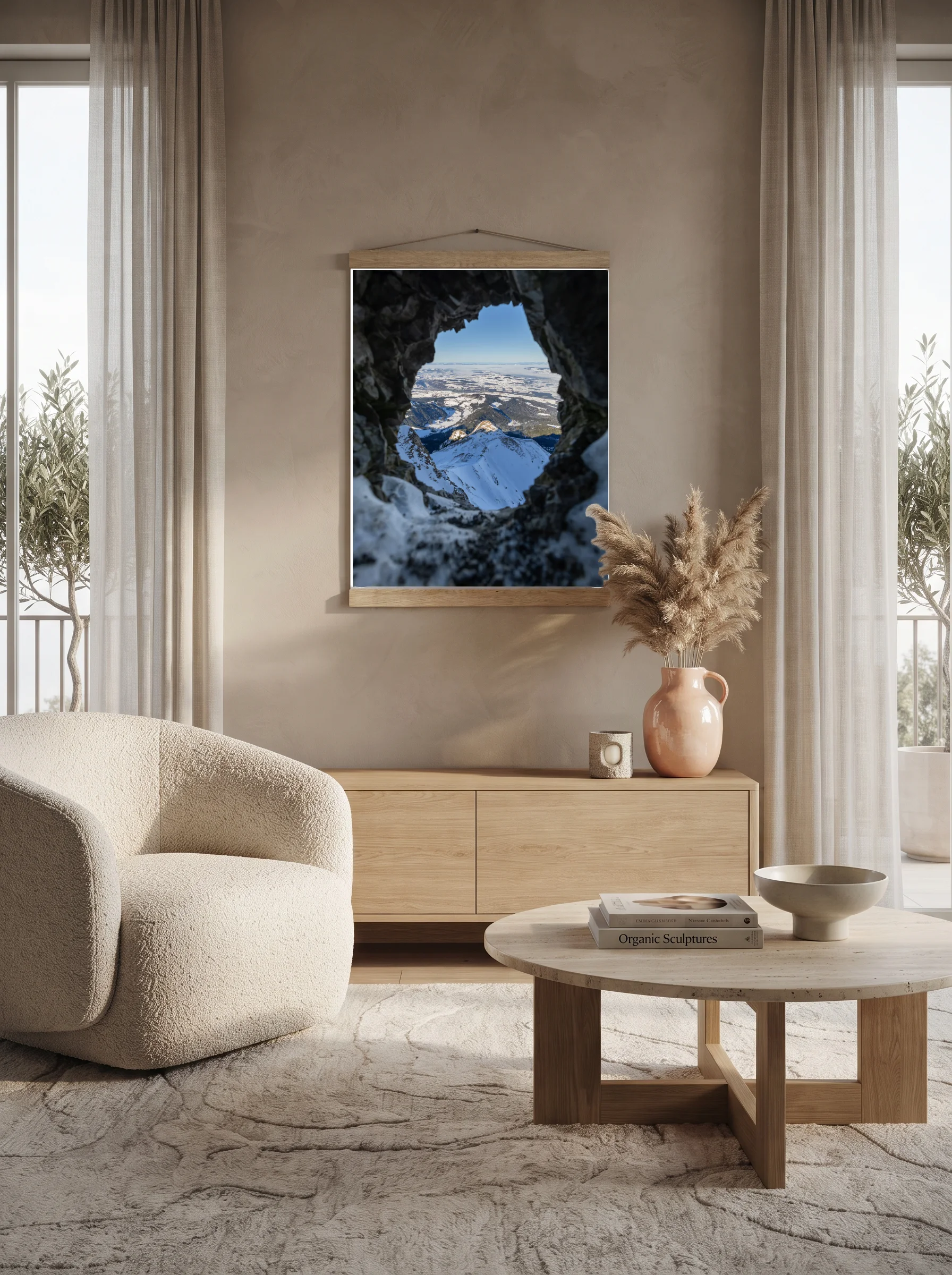 Premium-Poster mit Leisten Vertikal