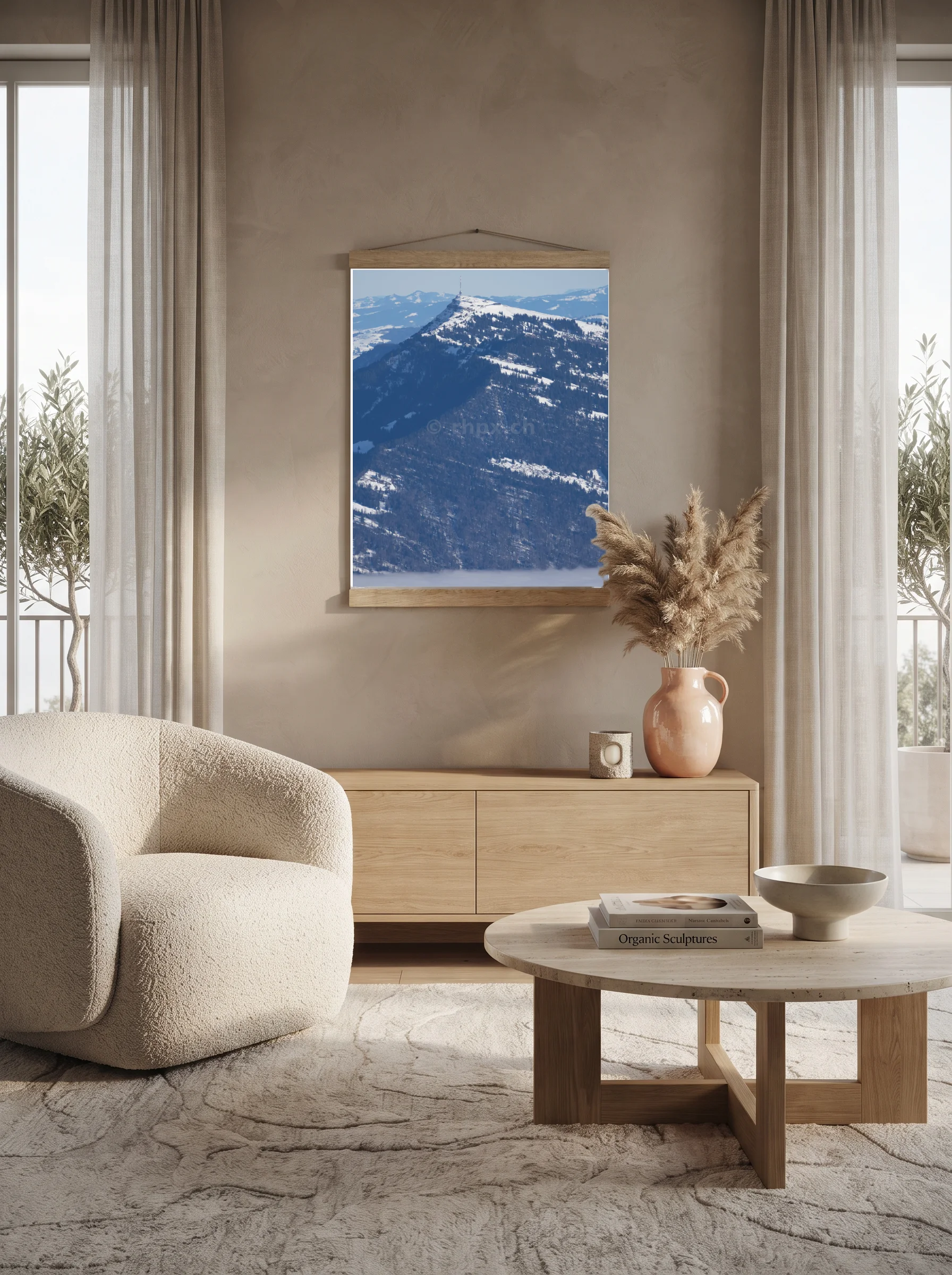 Premium-Poster mit Leisten Vertikal