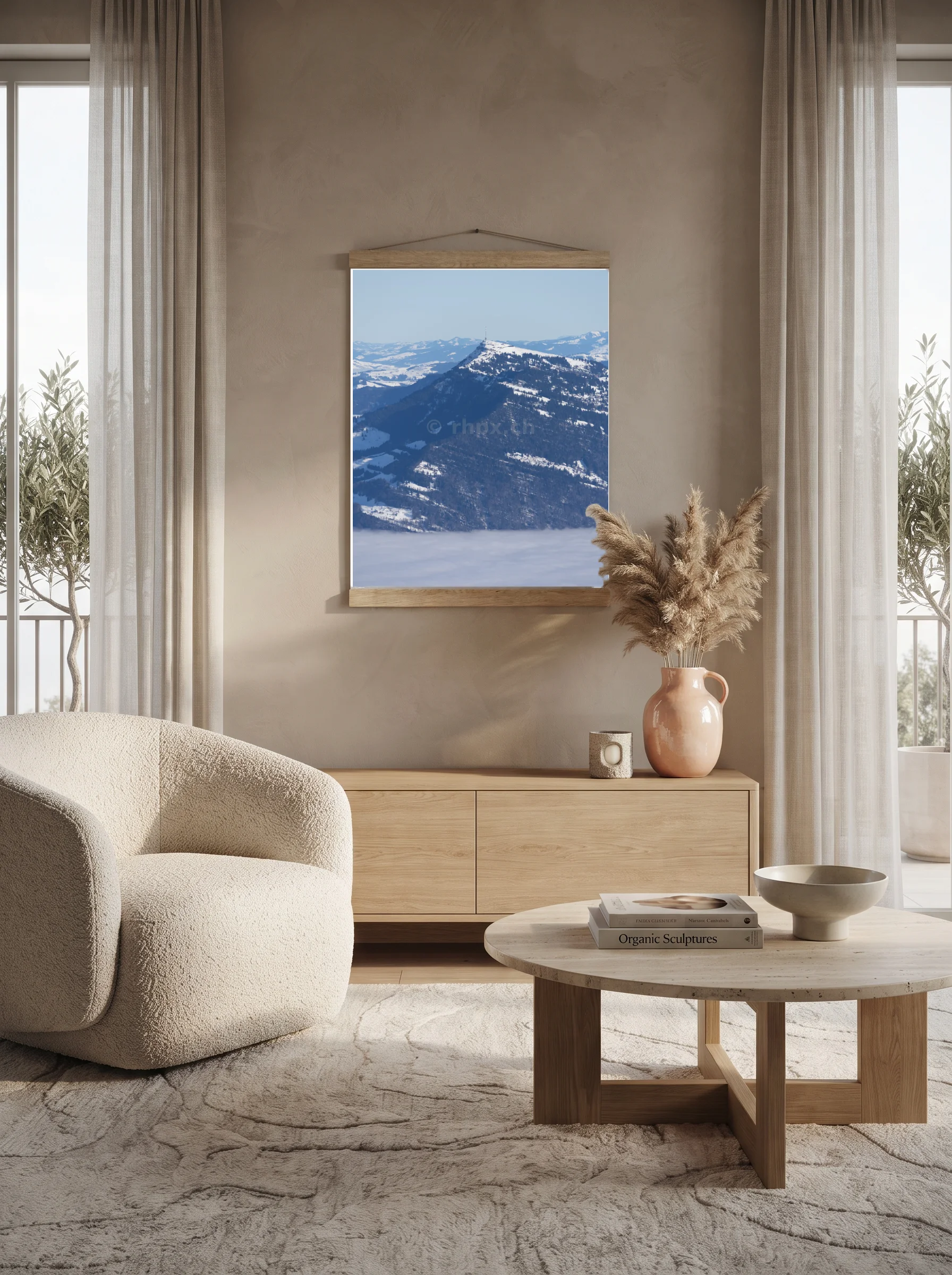 Premium-Poster mit Leisten Vertikal