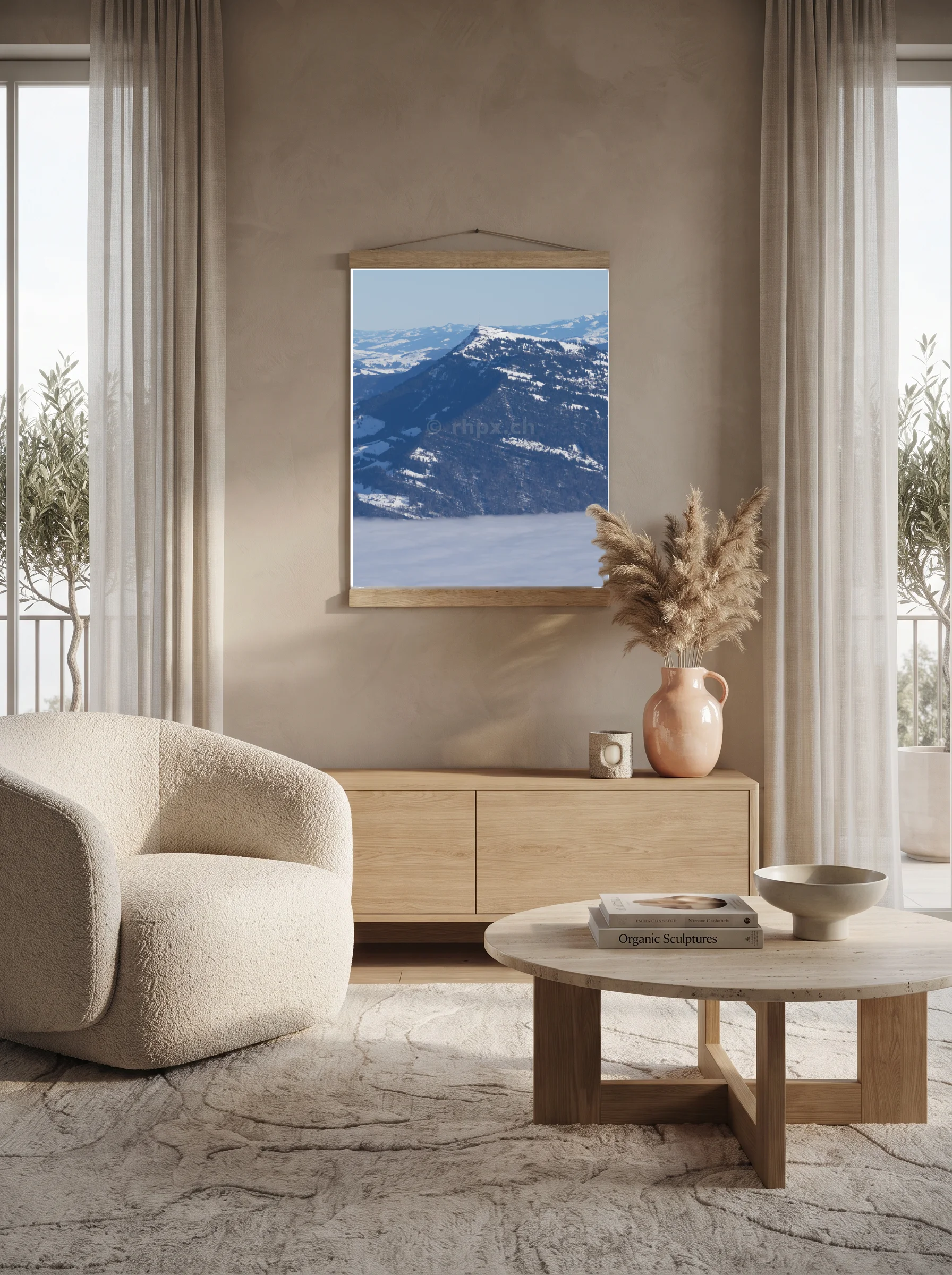 Premium-Poster mit Leisten Vertikal