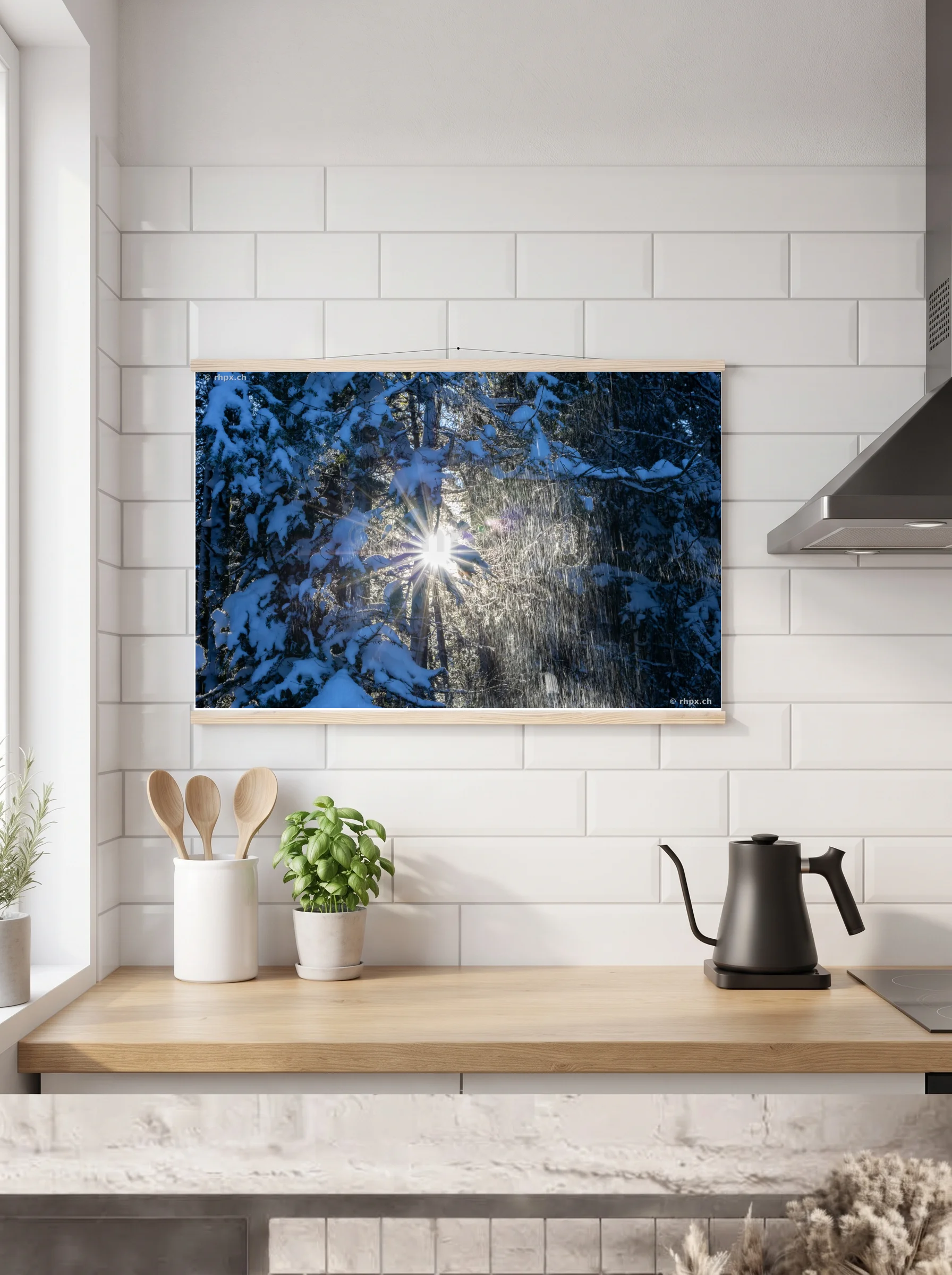 Premium-Poster mit Leisten horizontal 60x90 cm