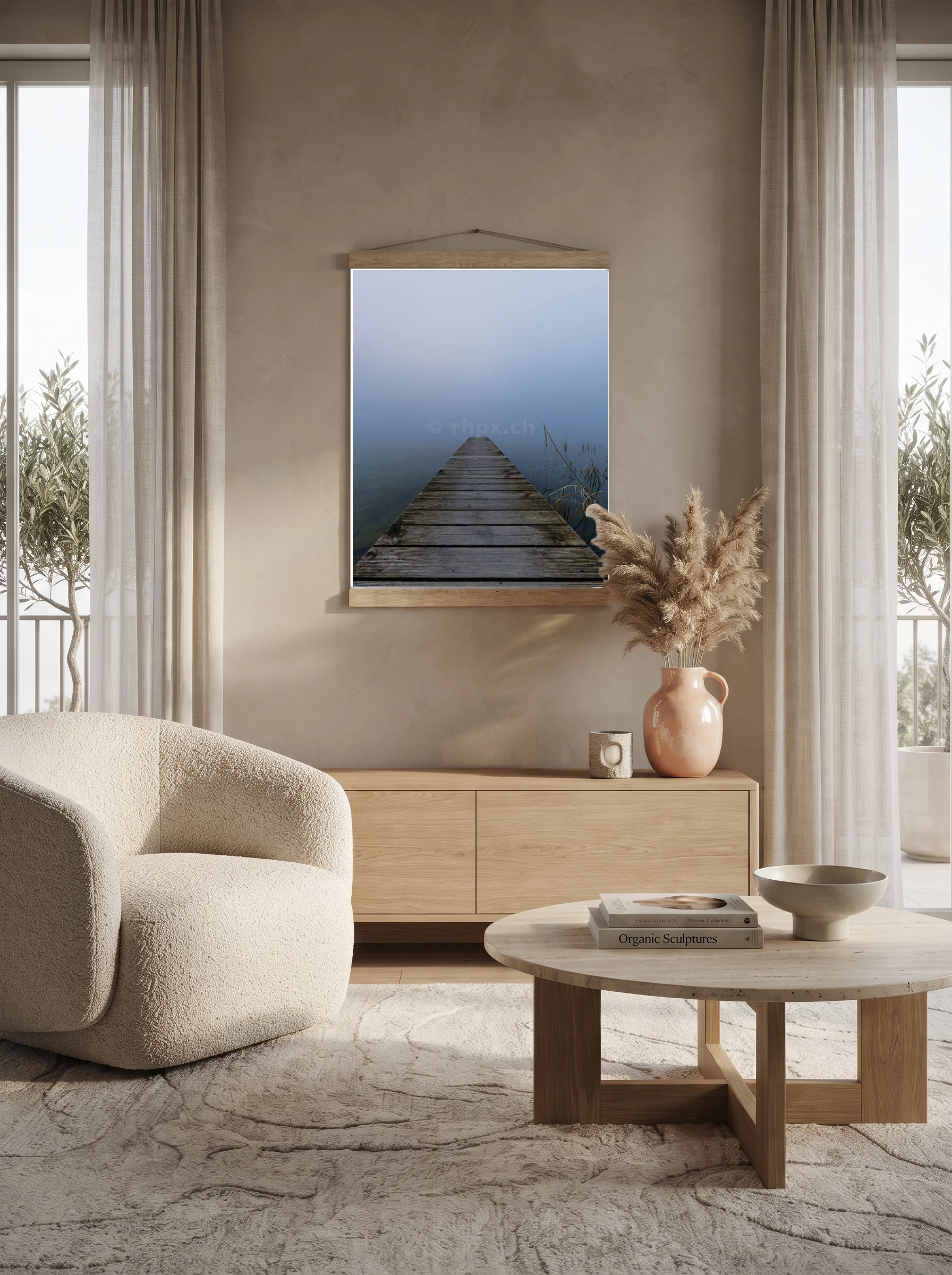 Premium-Poster mit Leisten Vertikal