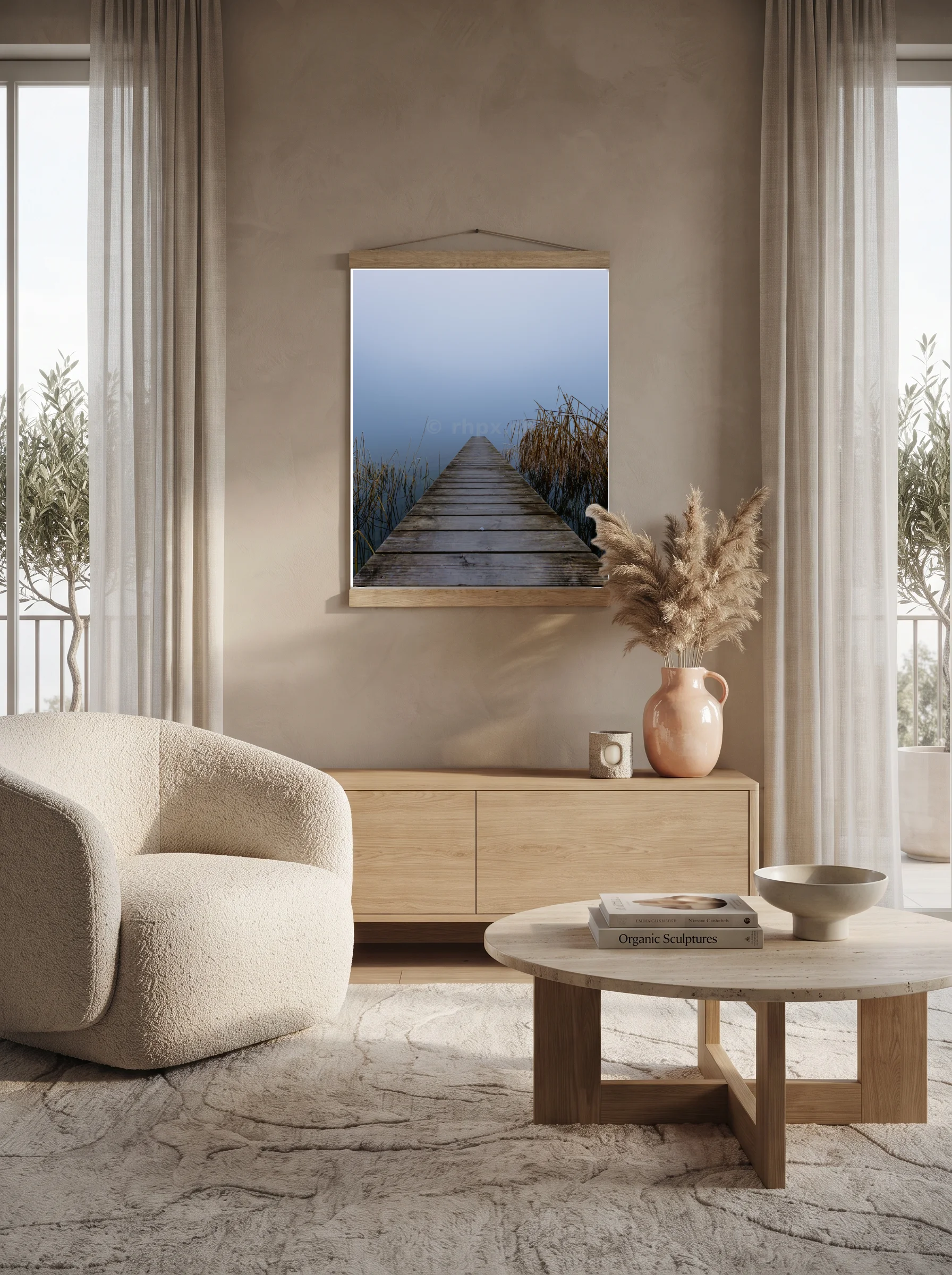 Premium-Poster mit Leisten Vertikal