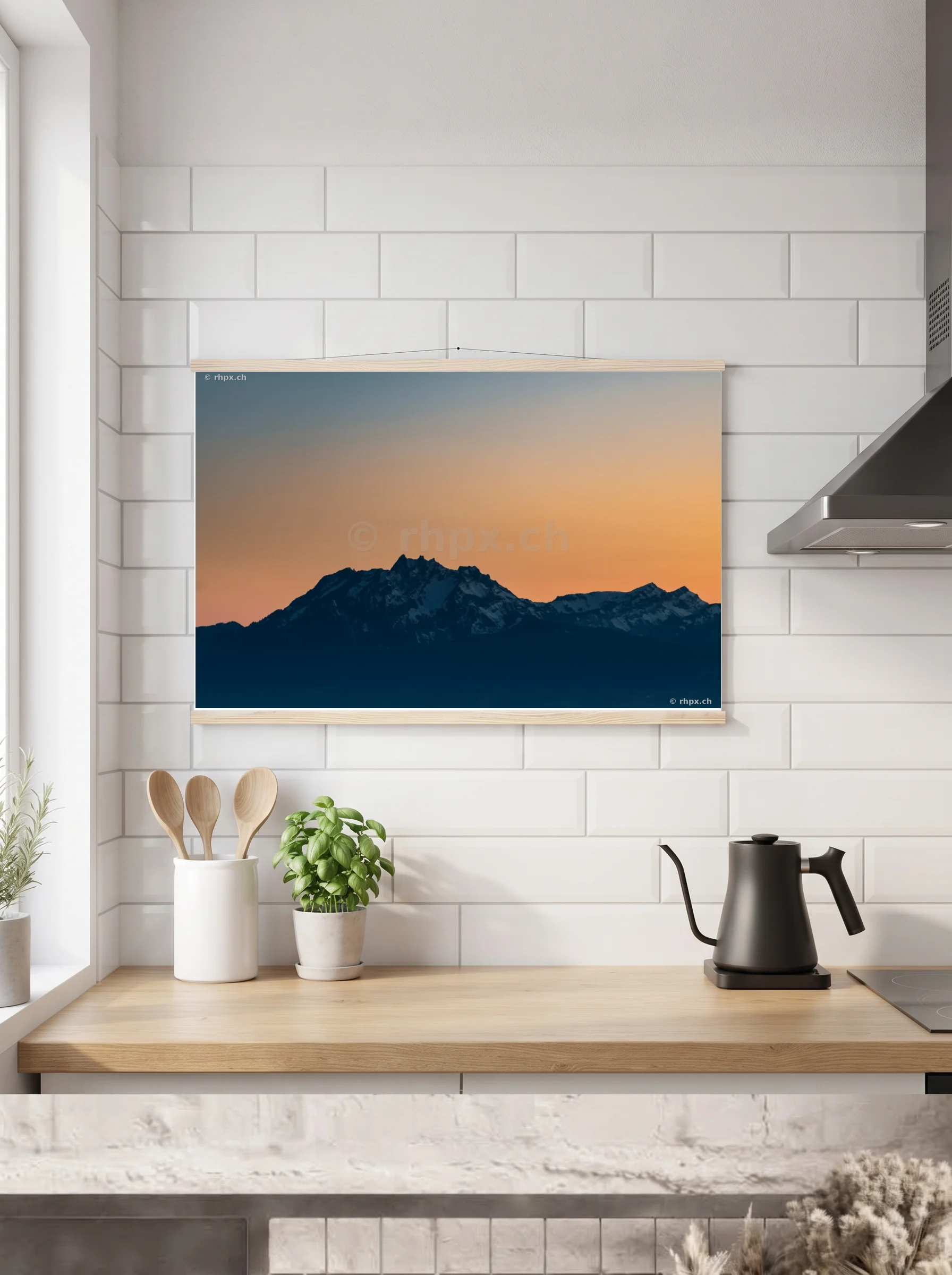 Premium-Poster mit Leisten horizontal A3 (29.7 x 42 cm)