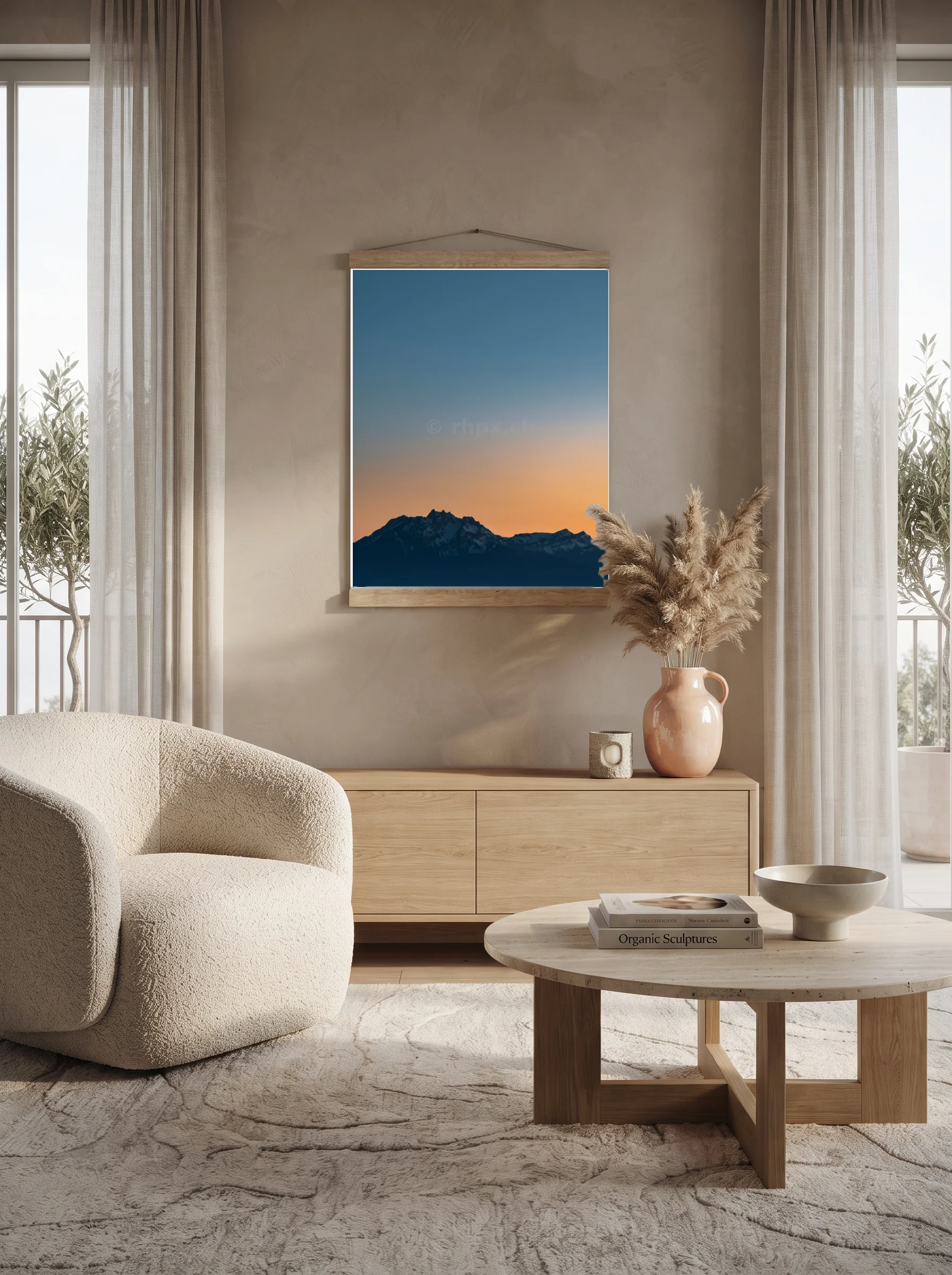Premium-Poster mit Leisten Vertikal