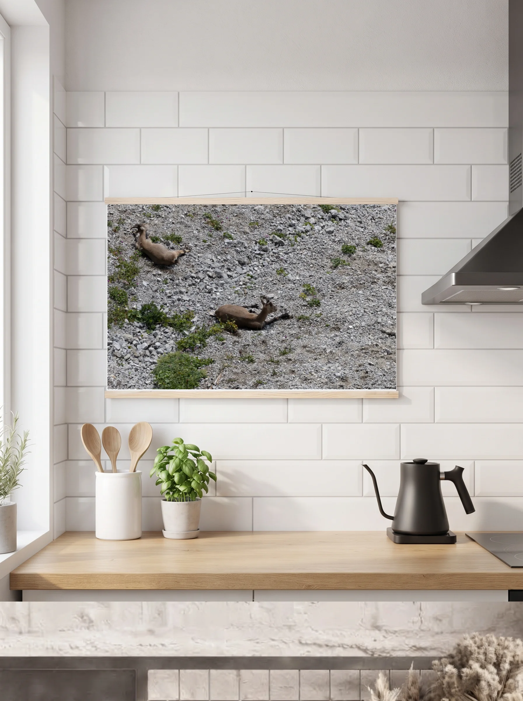 Premium-Poster mit Leisten horizontal 60x90 cm