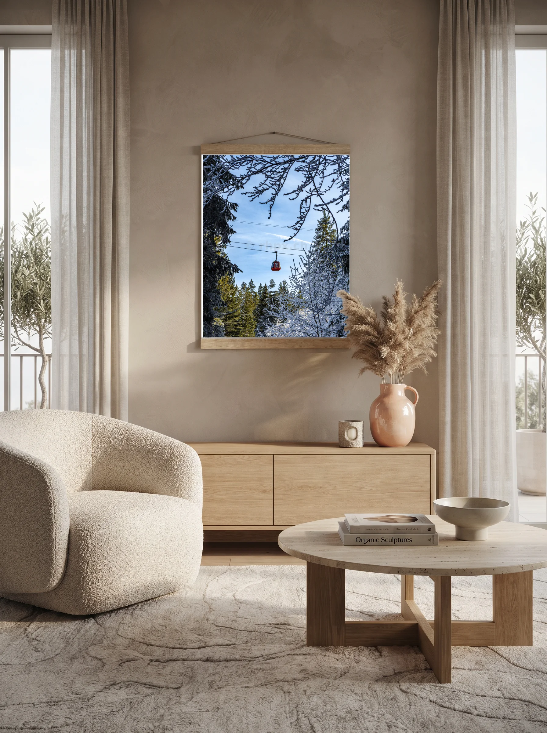 Premium-Poster mit Leisten Vertikal A0 (84.1 x 118.9 cm)