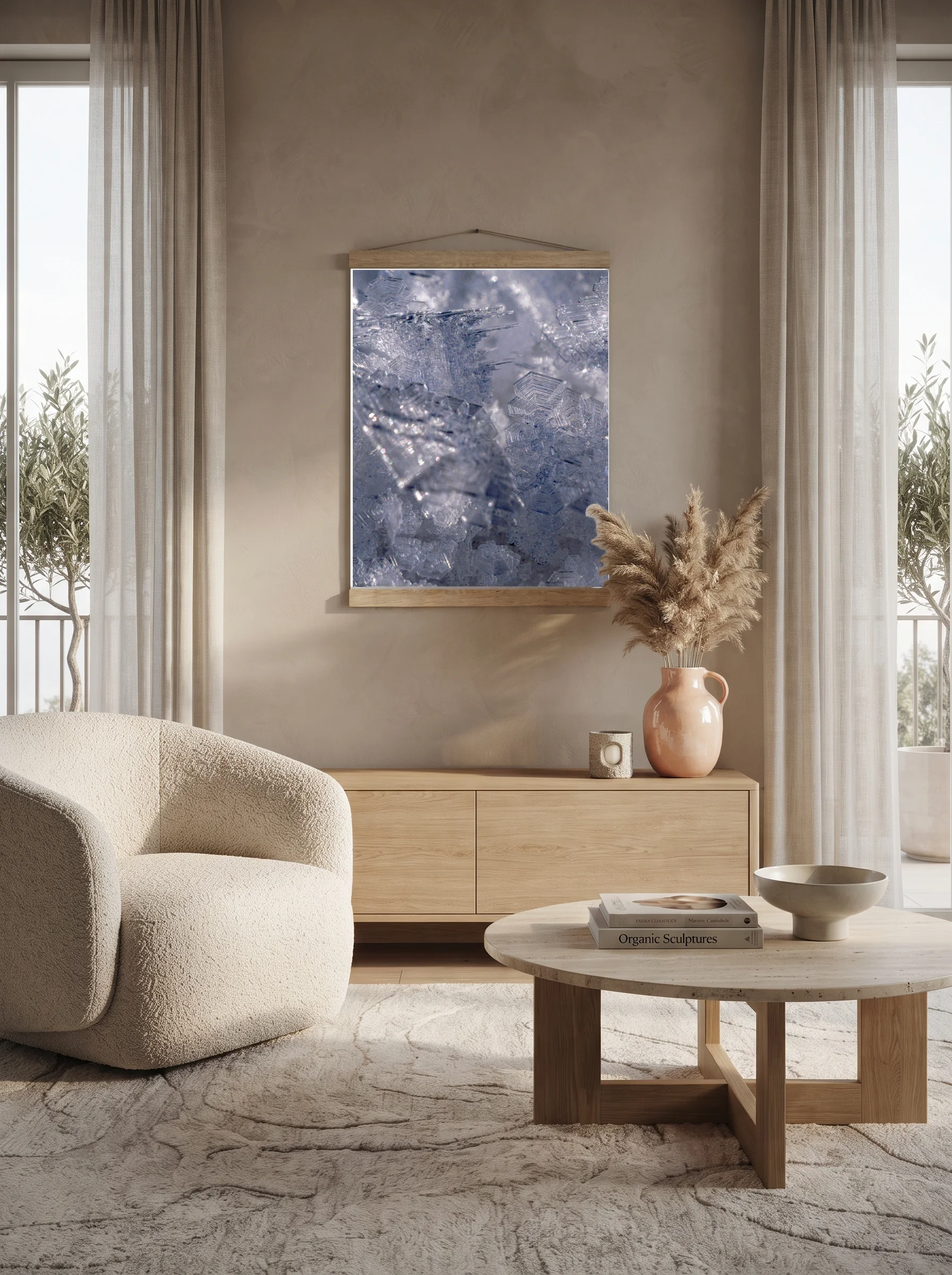 Premium-Poster mit Leisten Vertikal 60x90 cm
