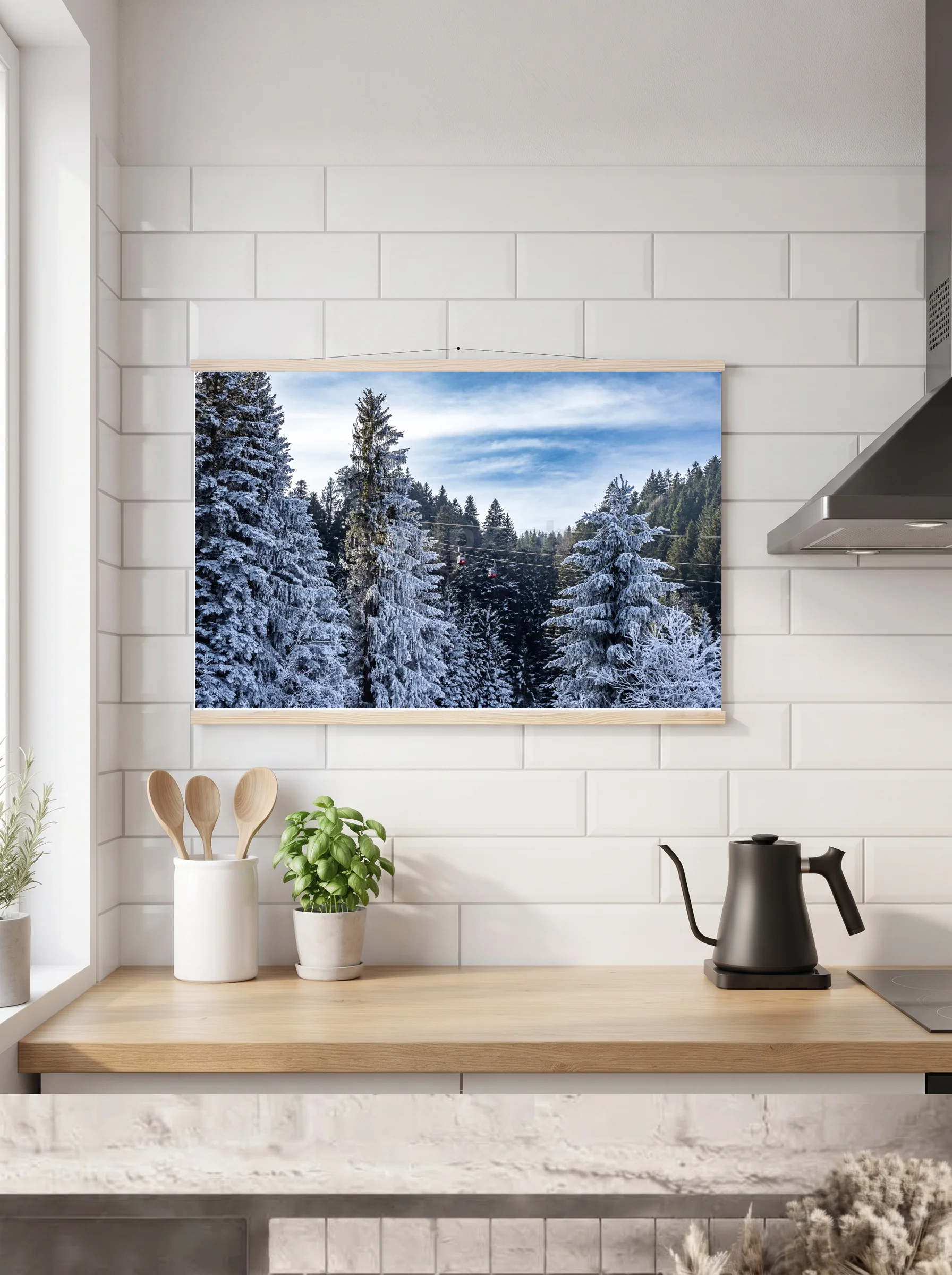 Premium-Poster mit Leisten horizontal 60x90 cm