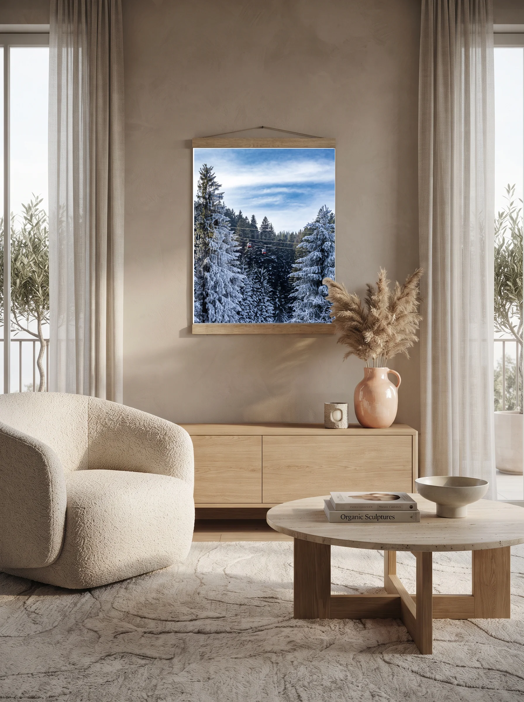 Premium-Poster mit Leisten Vertikal A3 (29.7 x 42 cm)
