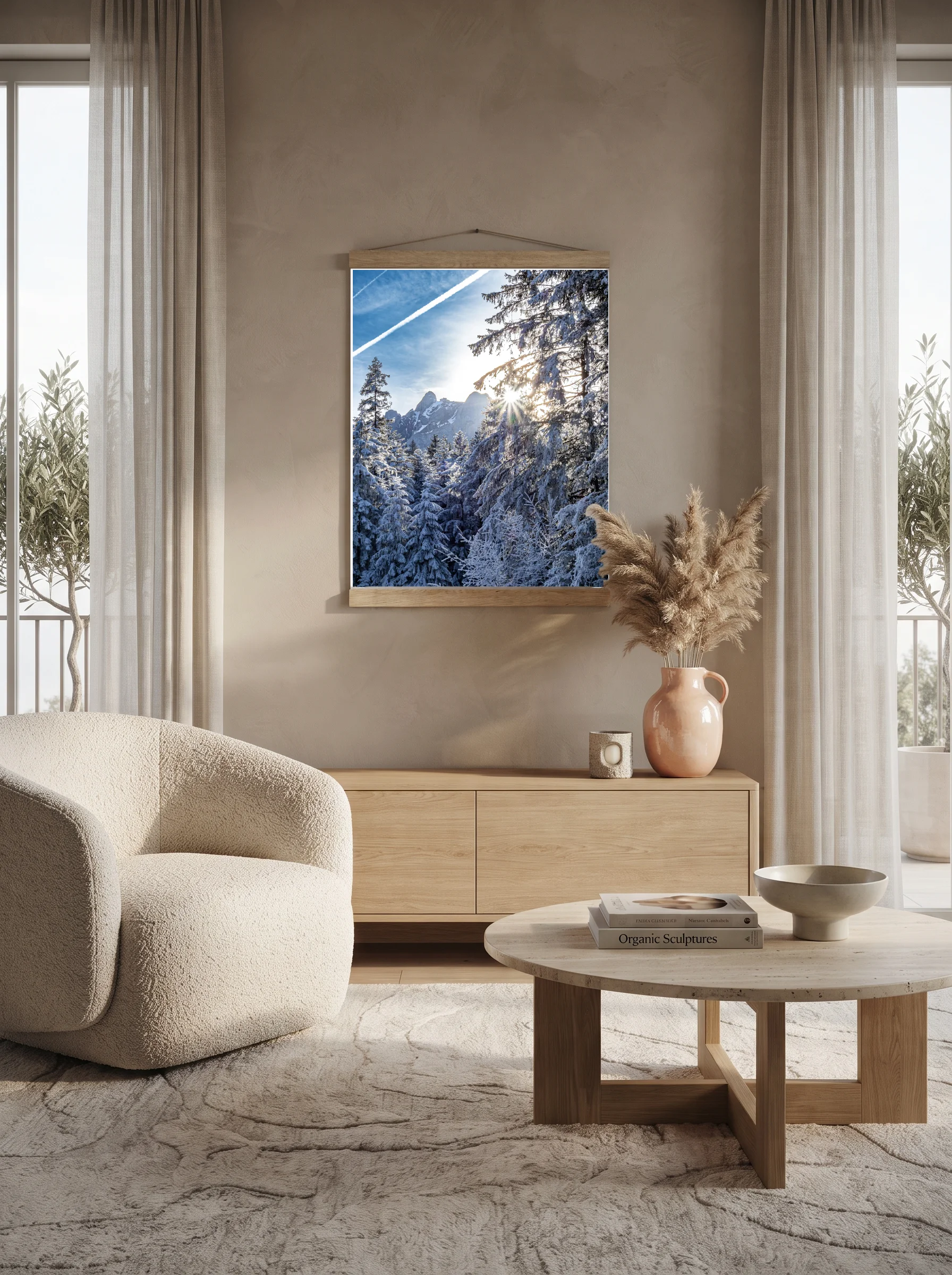 Premium-Poster mit Leisten Vertikal 60x90 cm