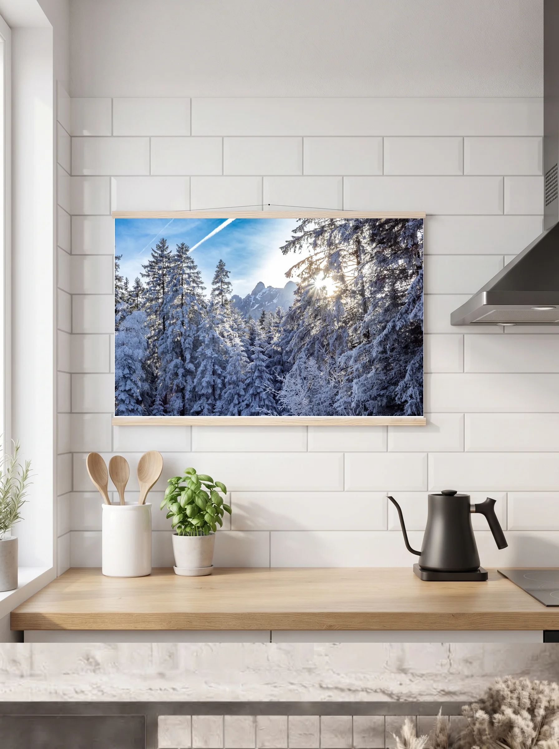 Premium-Poster mit Leisten horizontal 60x90 cm
