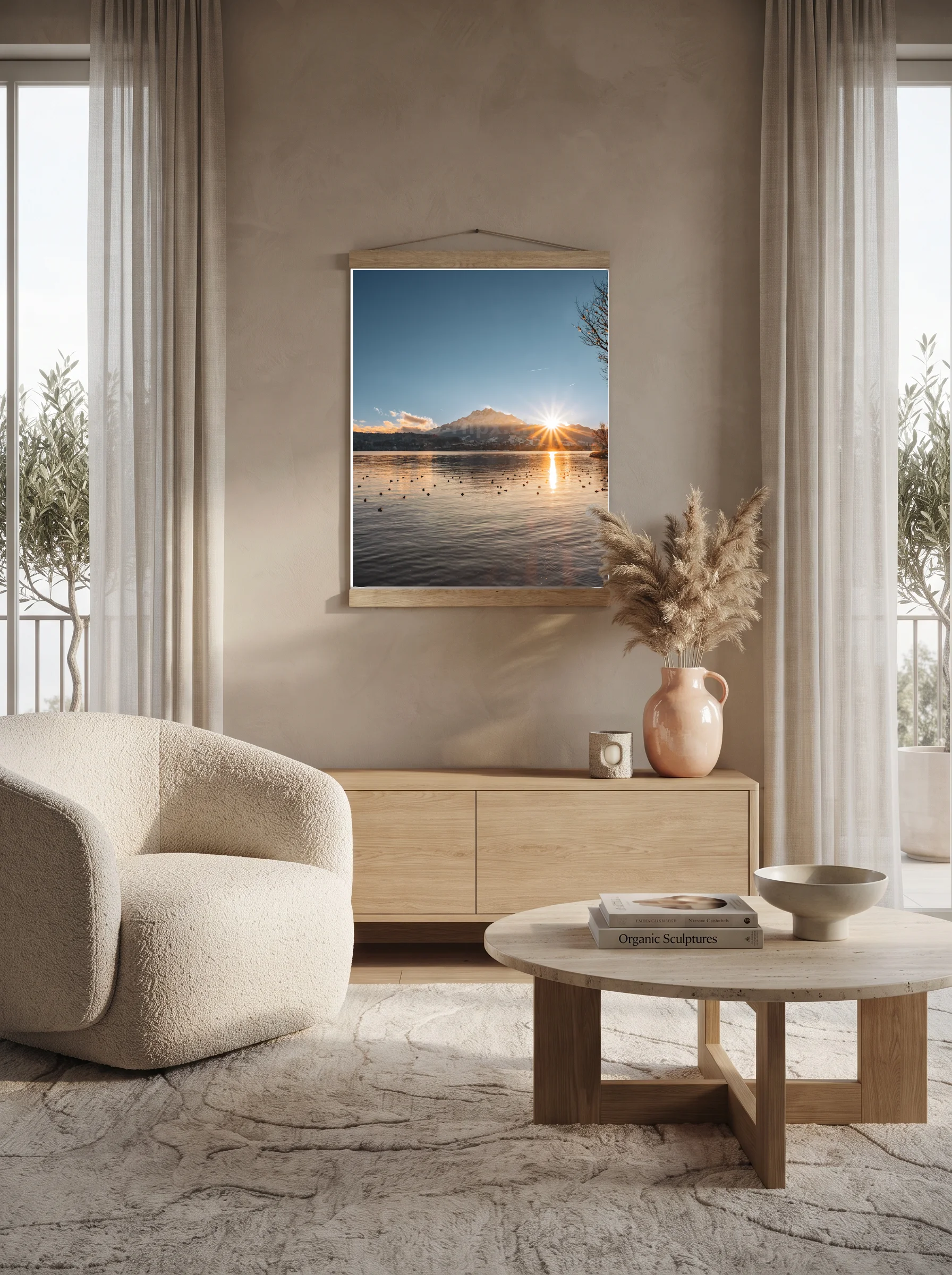 Premium-Poster mit Leisten Vertikal 60x90 cm