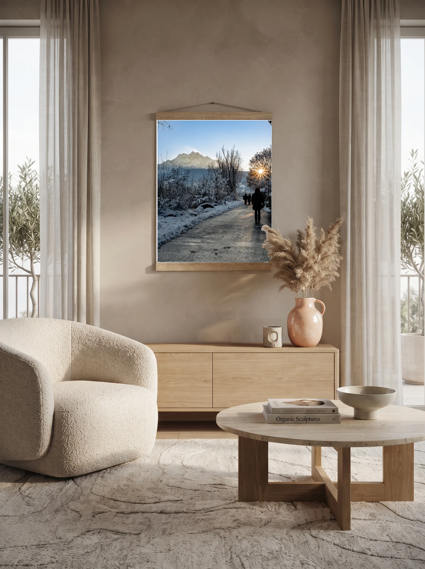 Premium-Poster mit Leisten Vertikal 60x90 cm