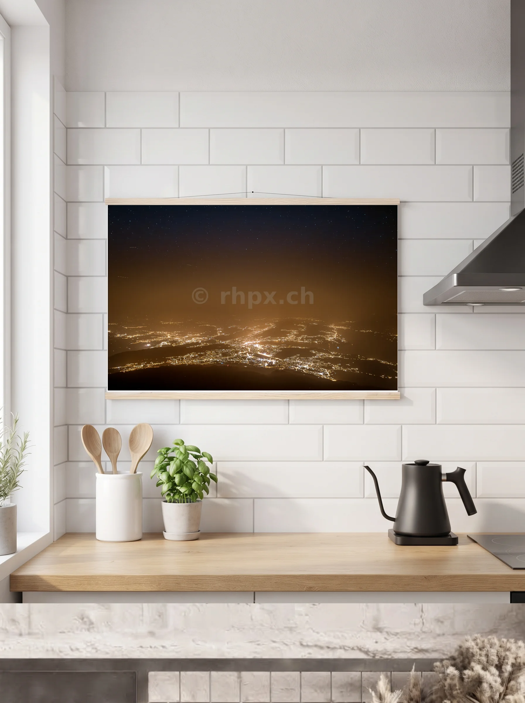 Premium-Poster mit Leisten horizontal 60x90 cm