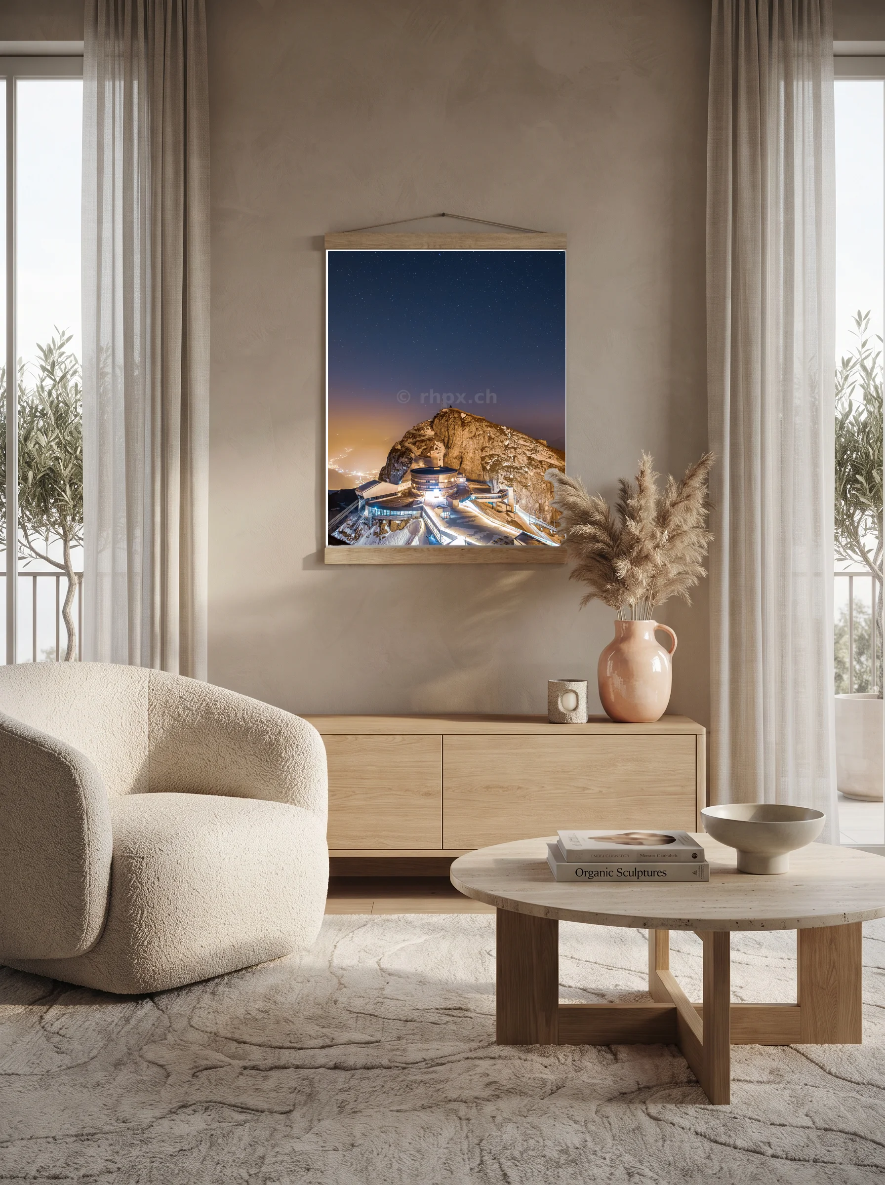 Premium-Poster mit Leisten Vertikal 60x90 cm