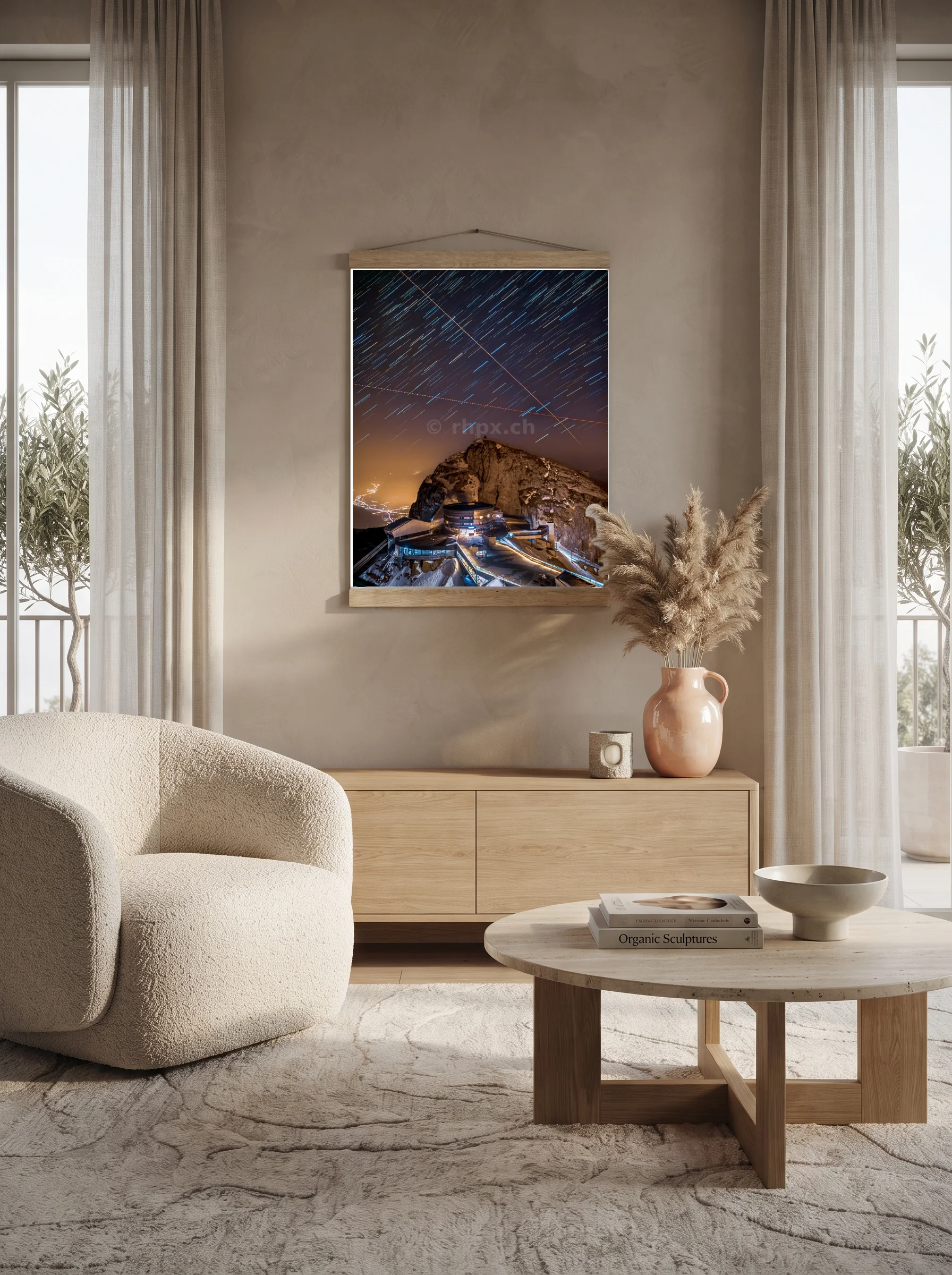 Premium-Poster mit Leisten Vertikal 60x90 cm