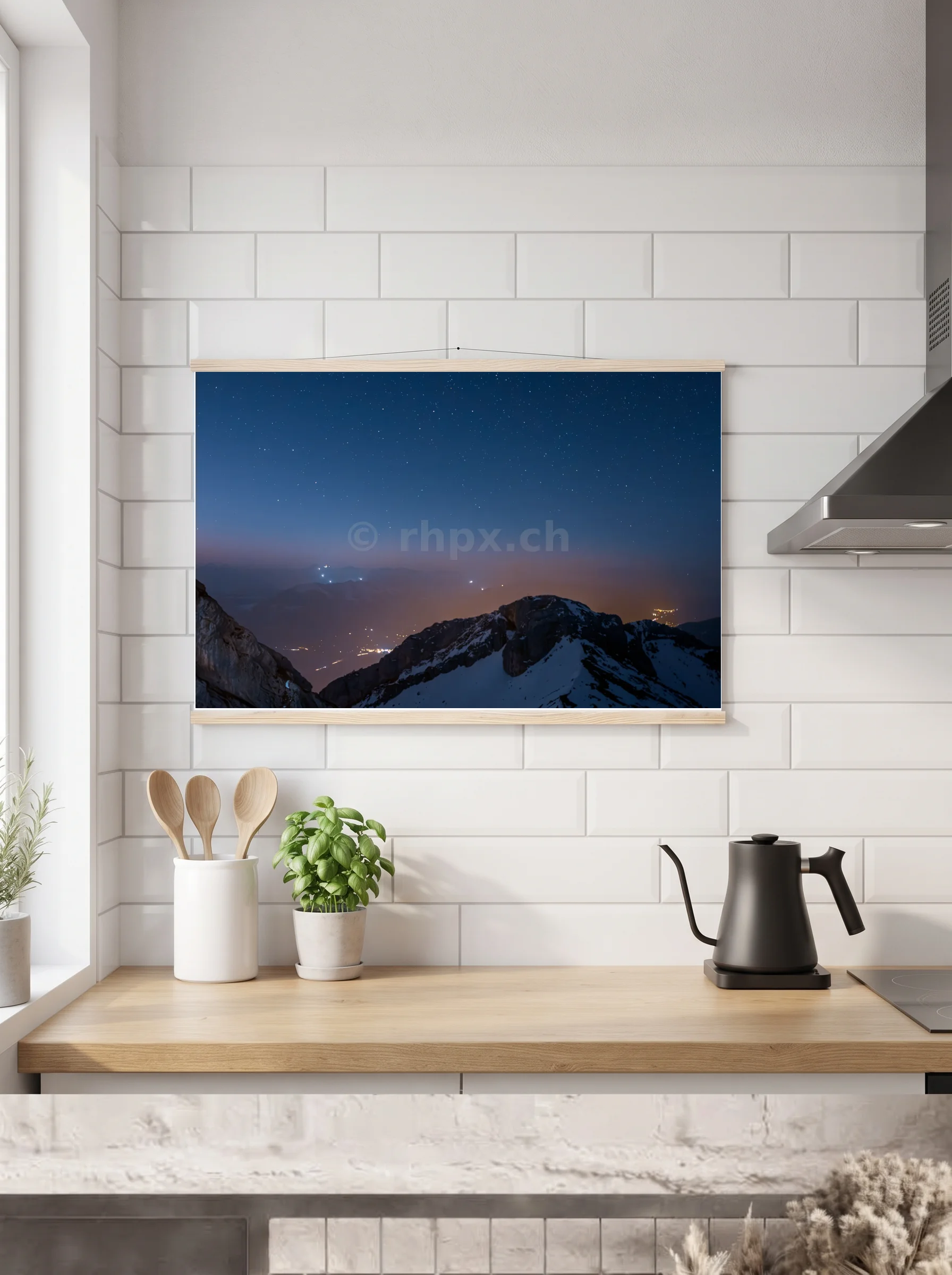 Premium-Poster mit Leisten horizontal A2 (42 x 59.4 cm)