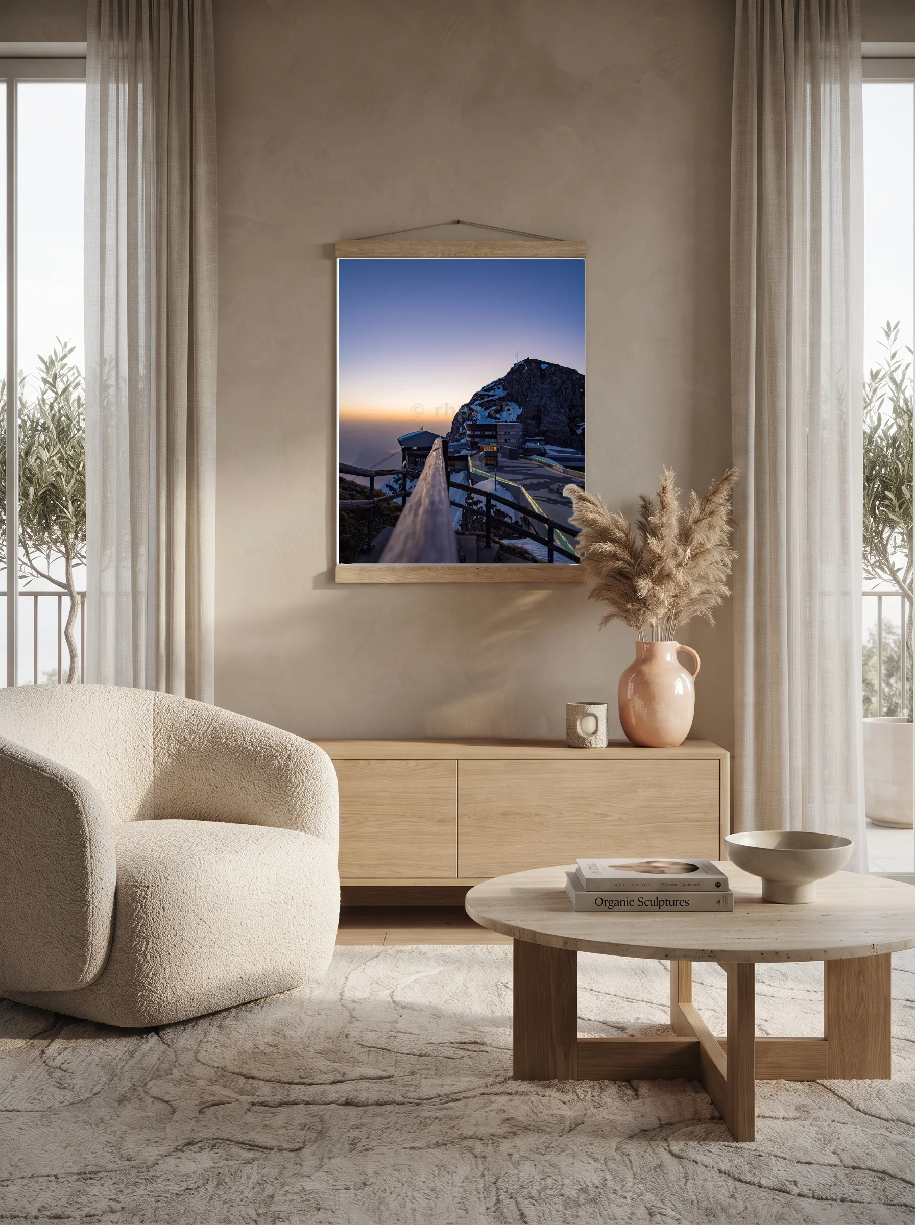 Premium-Poster mit Leisten Vertikal A0 (84.1 x 118.9 cm)