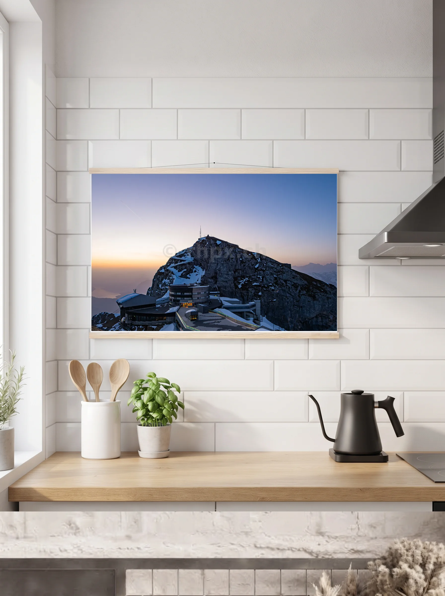 Premium-Poster mit Leisten horizontal 60x90 cm