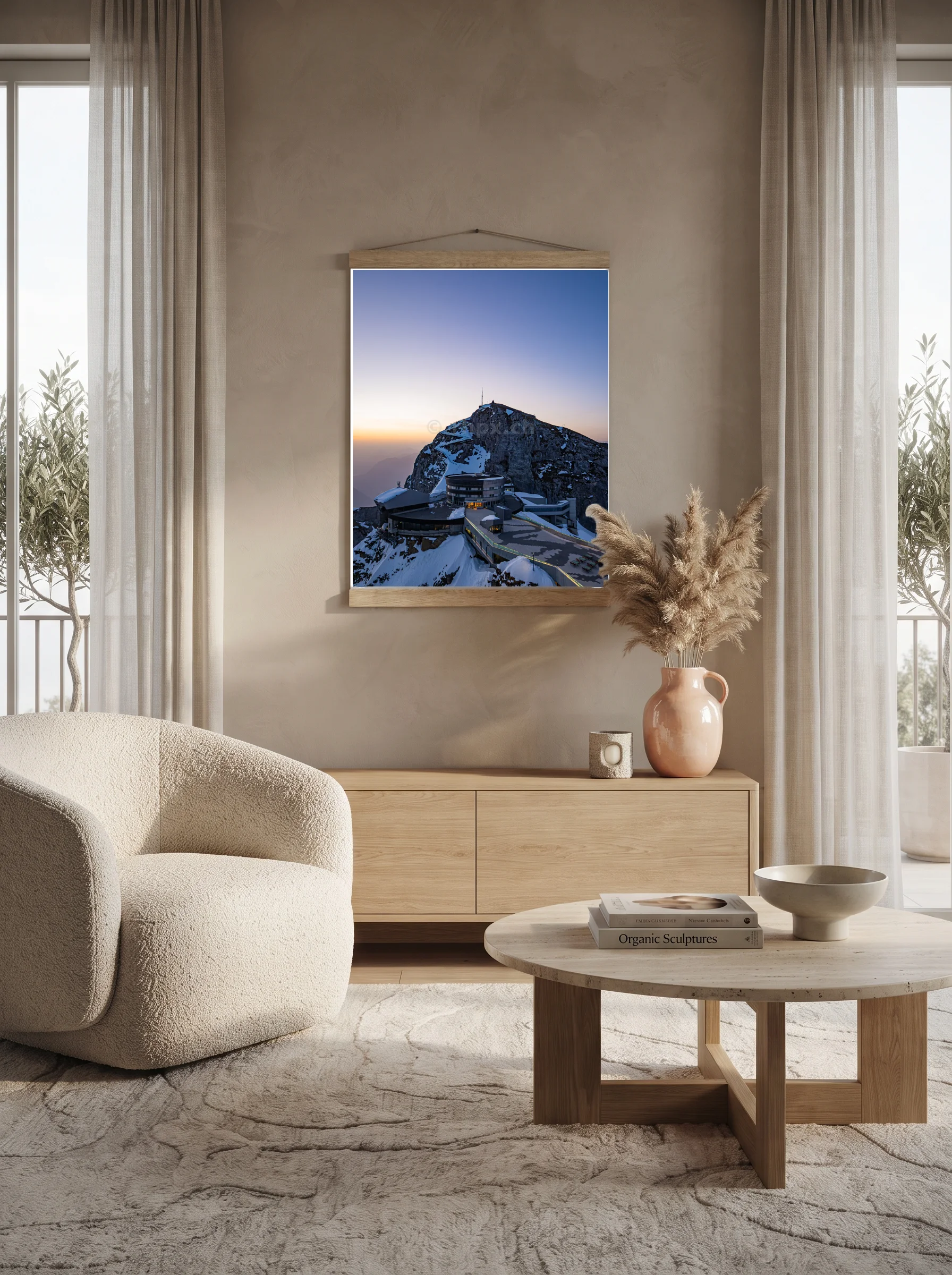 Premium-Poster mit Leisten Vertikal 60x90 cm