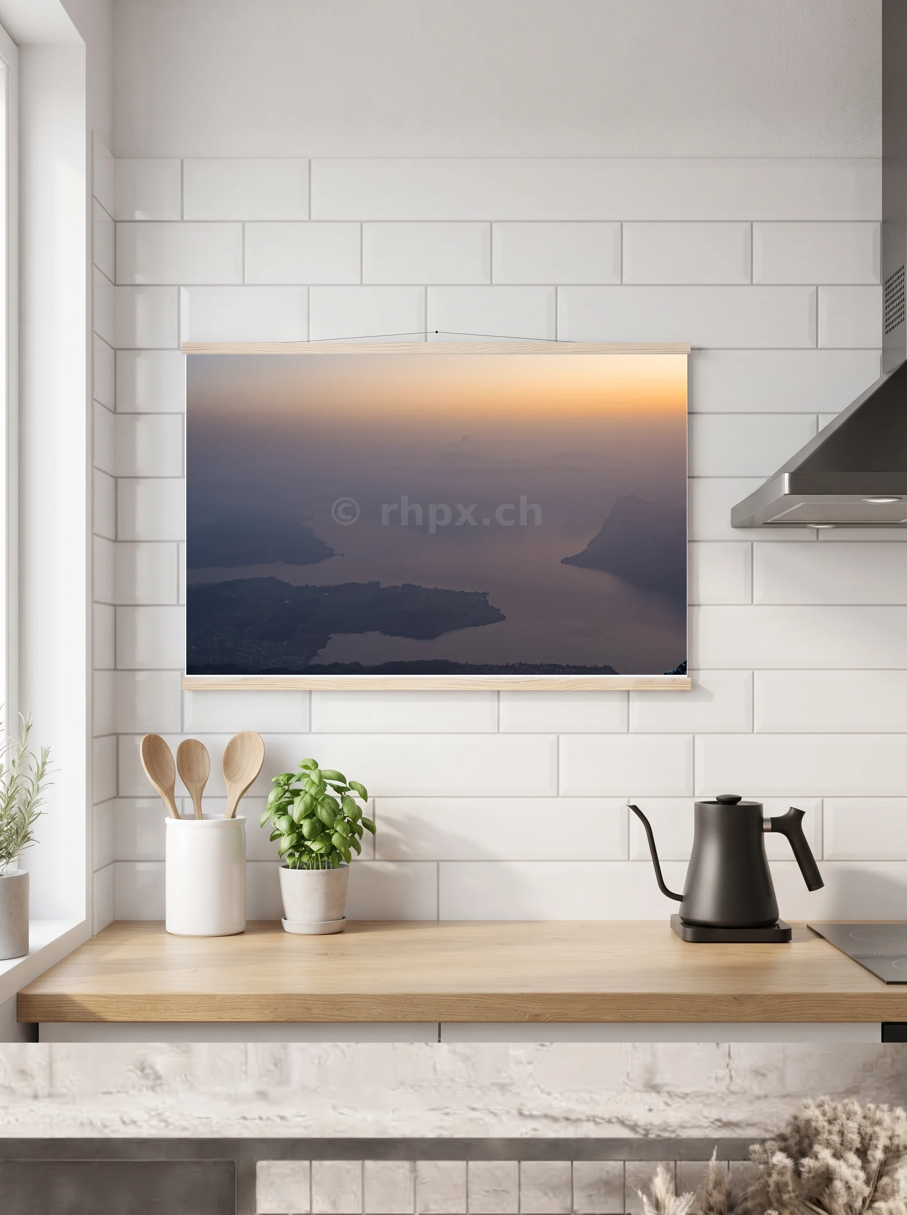 Premium-Poster mit Leisten horizontal 70 x 100 cm