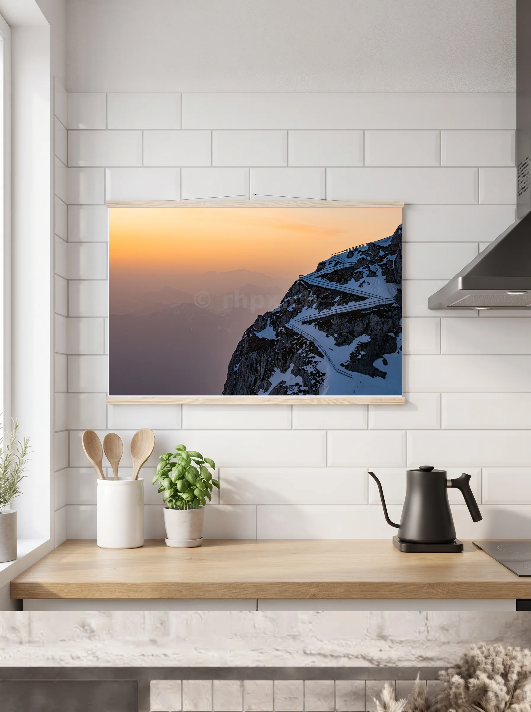 Premium-Poster mit Leisten horizontal A3 (29.7 x 42 cm)