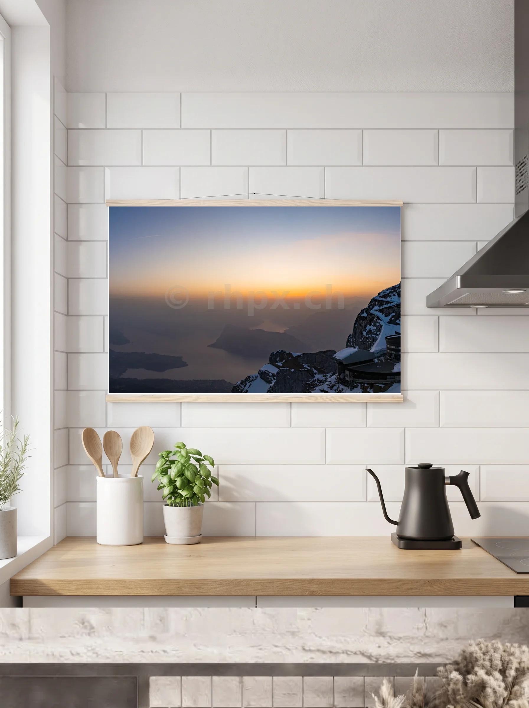 Premium-Poster mit Leisten horizontal A3 (29.7 x 42 cm)