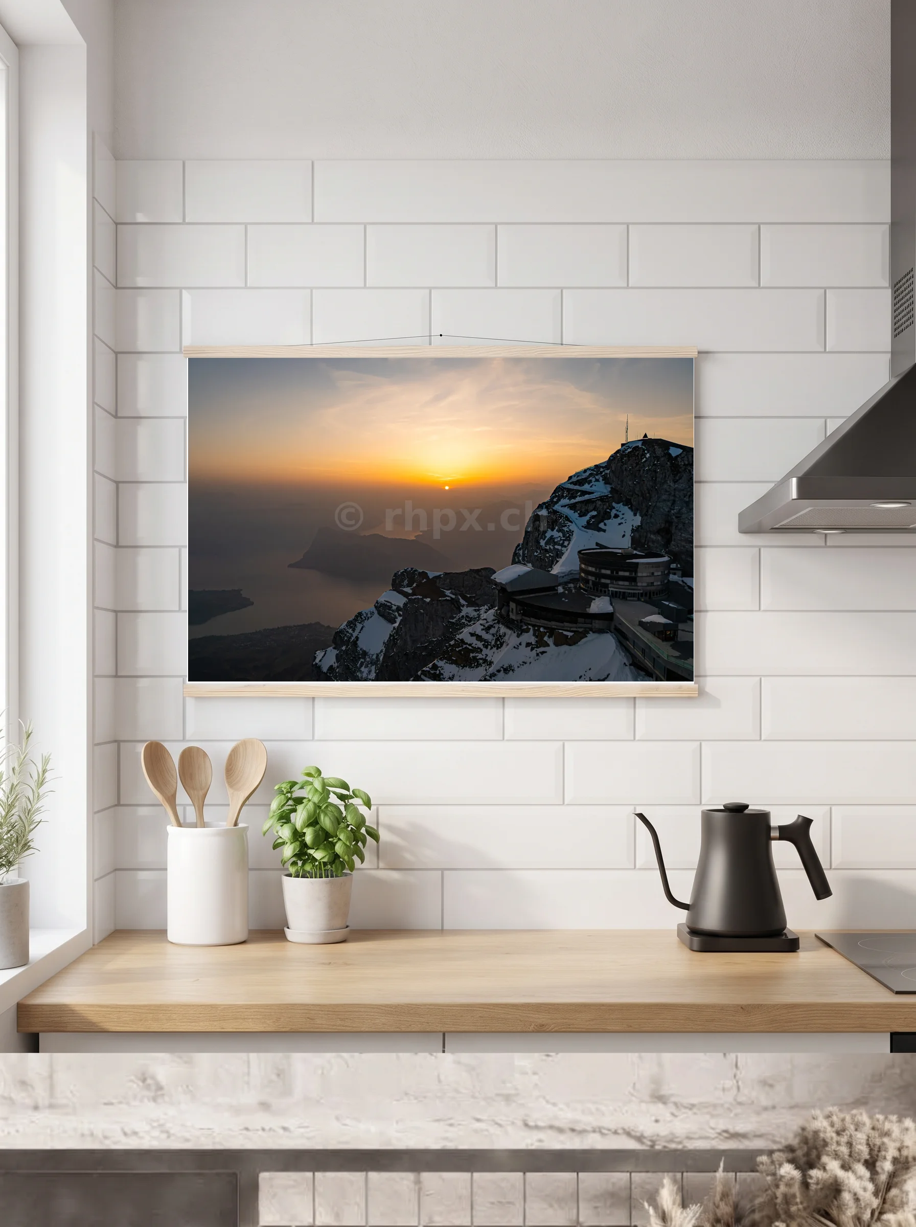 Premium-Poster mit Leisten horizontal 60x90 cm