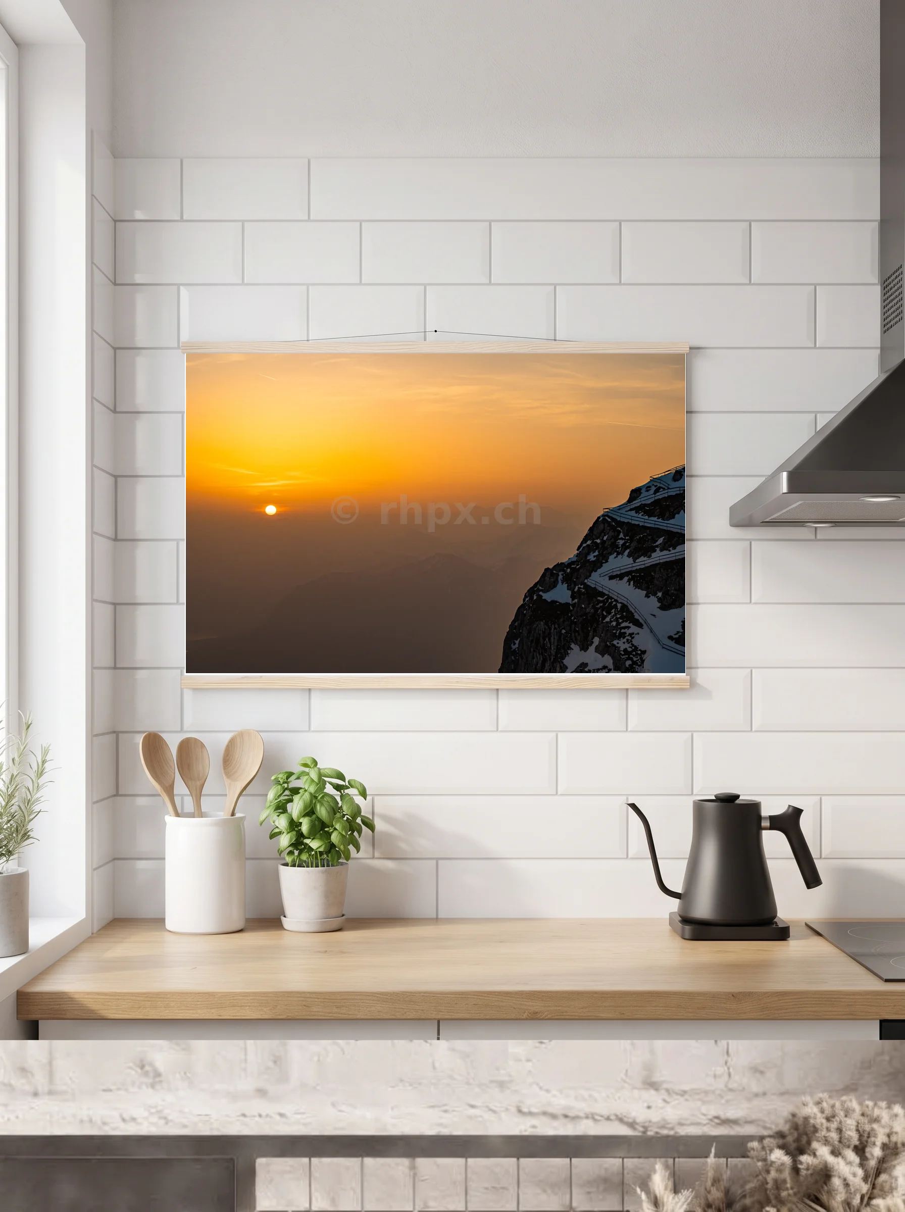 Premium-Poster mit Leisten horizontal 60x90 cm